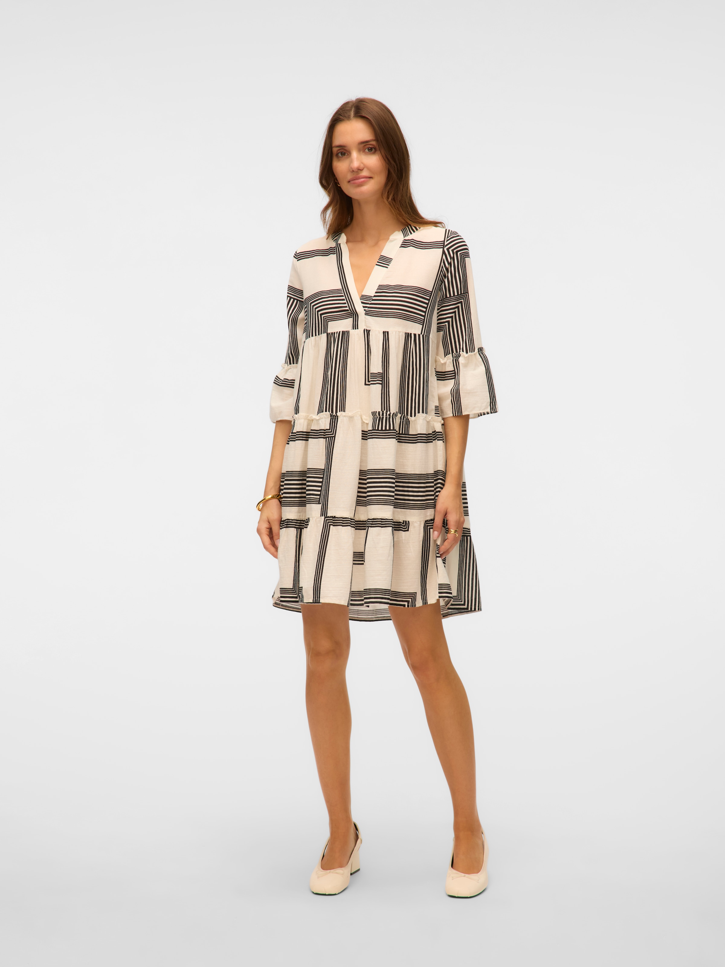 Vero Moda Tunikakleid »VMDICTHE 3/4 TUNIC EXP«, Sommerkleid, mit Volant
