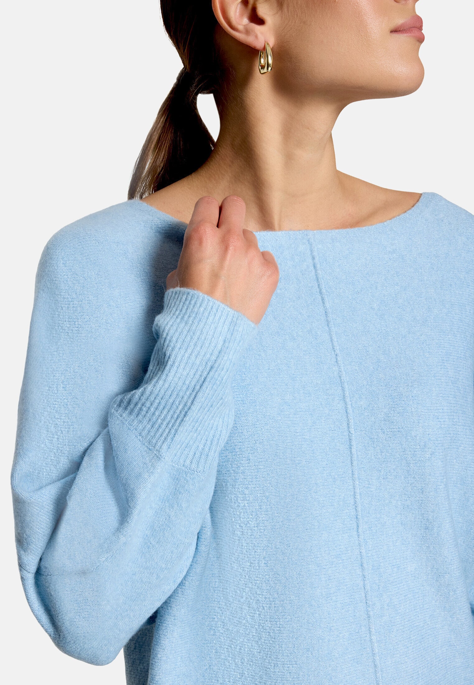 Zero Strickpullover »Damen mit Fledermausärmeln« 1 Material