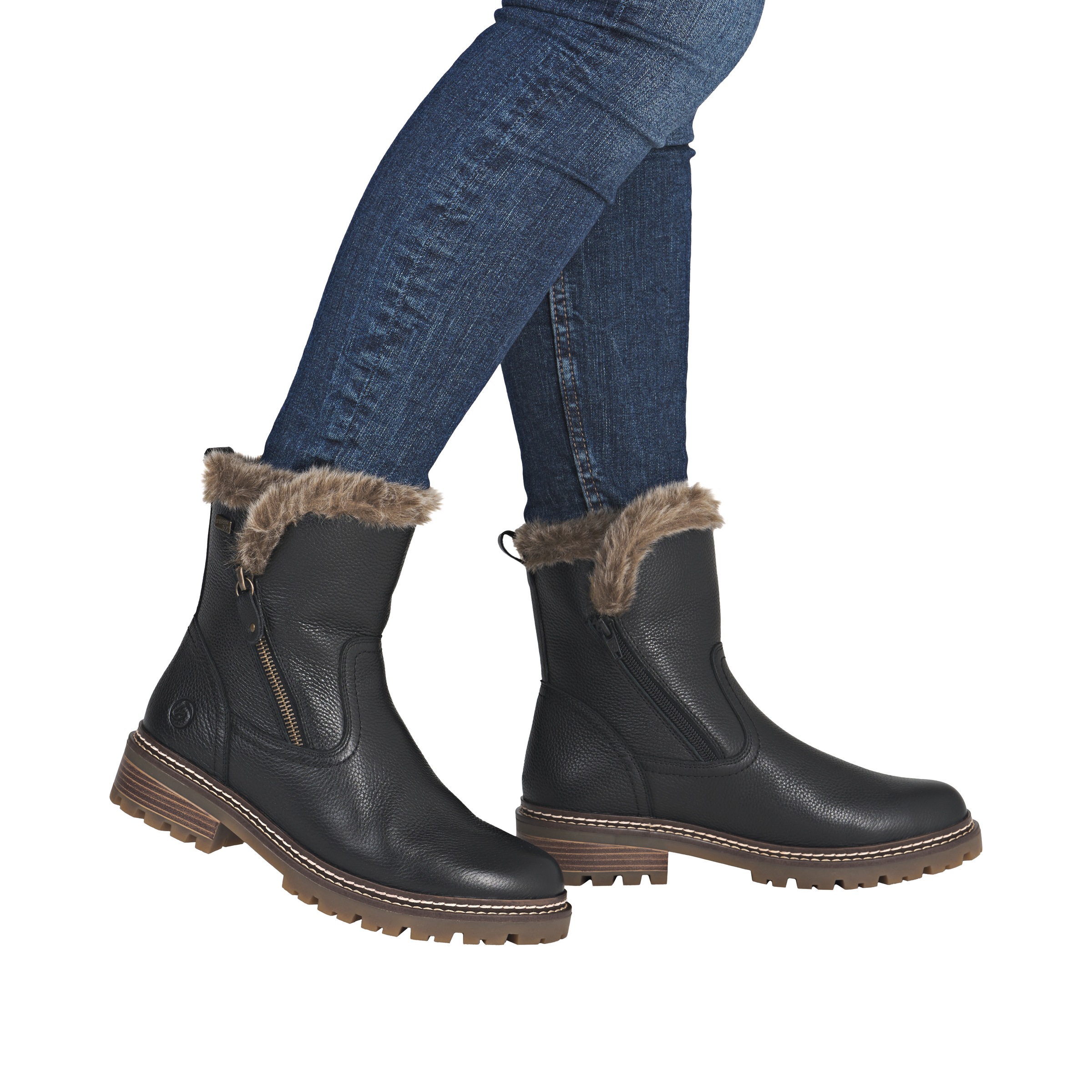 Remonte Winterstiefelette »FIBER-GRIP«, Winterboots, Outdoorboots mit Schurwollfutter und TEX-Ausstattung