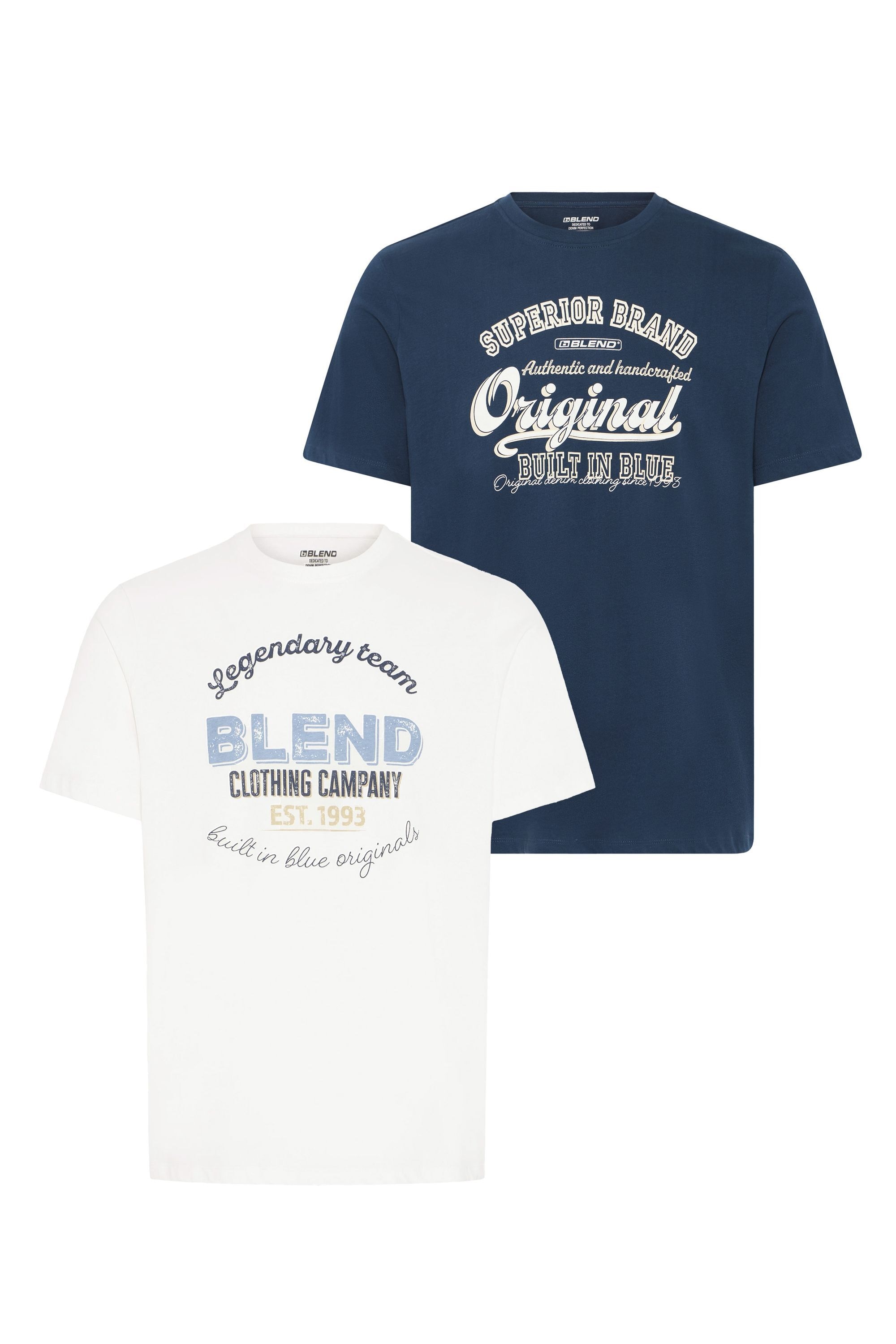 Blend Rundhalsshirt "Rundhalsshirt BHBenop 2 Pack" günstig online kaufen