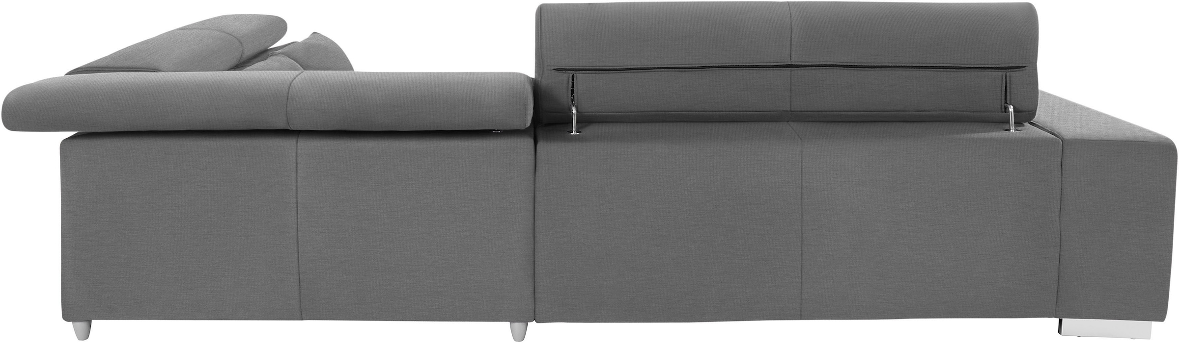 COTTA Ecksofa »Orion L-Form«, mit Kopfteilverstellung & 5 Nierenkissen