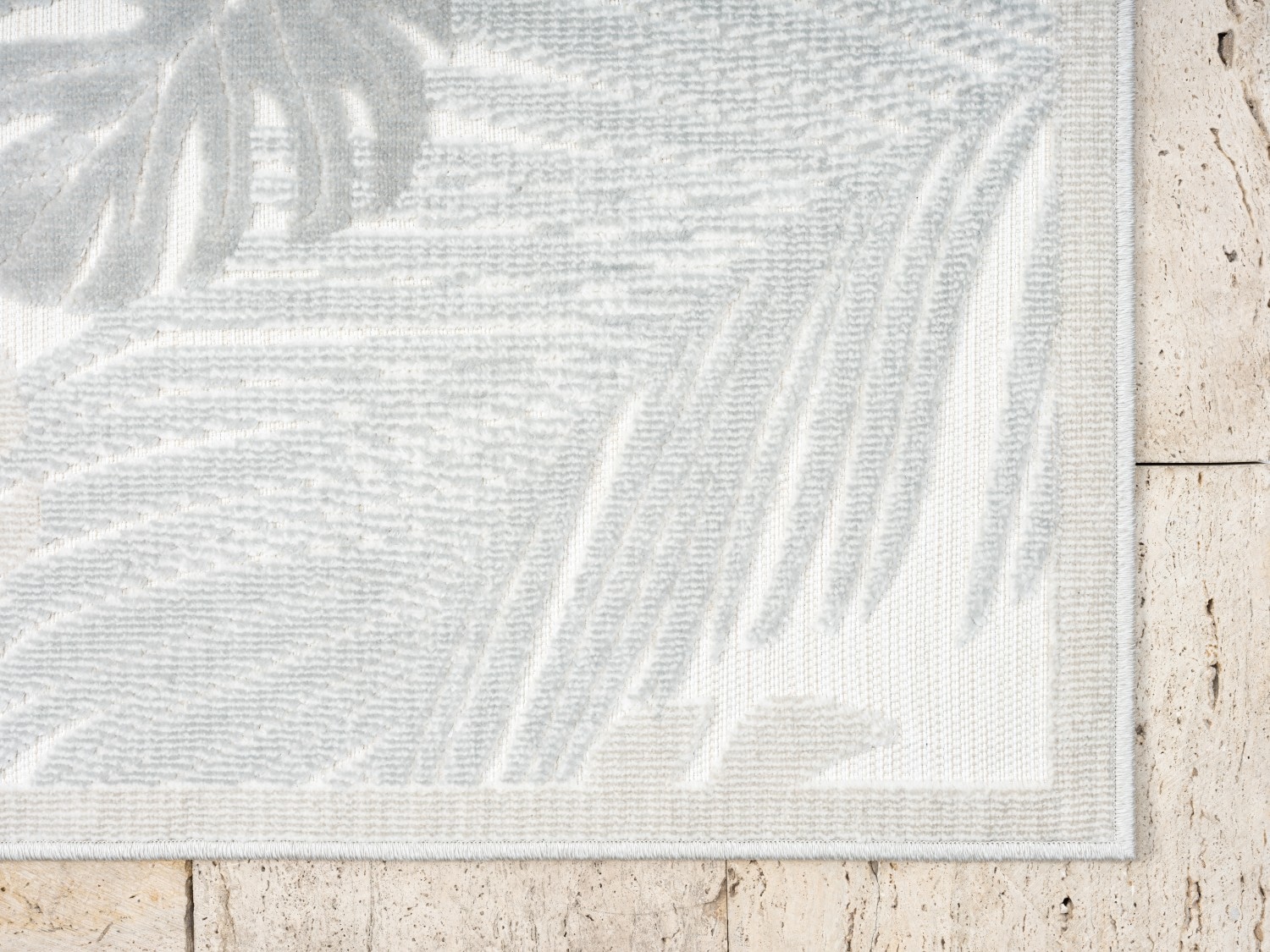 Myflair Möbel & Accessoires Teppich »Odette«, rechteckig, Blätter Motiv, Hoch-Tief Effekt, Outdoor geeignet, Balkon, Terrasse