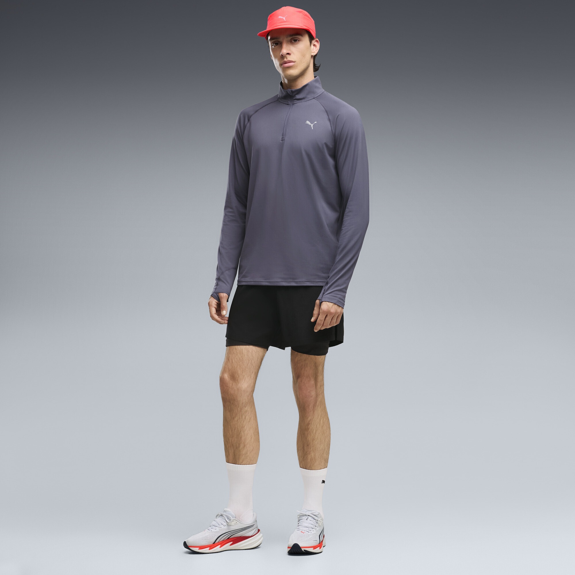 PUMA Trainingsshirt »VELOCITY CLOUDSPUN Laufoberteil mit halbem Reißverschluss Herren«