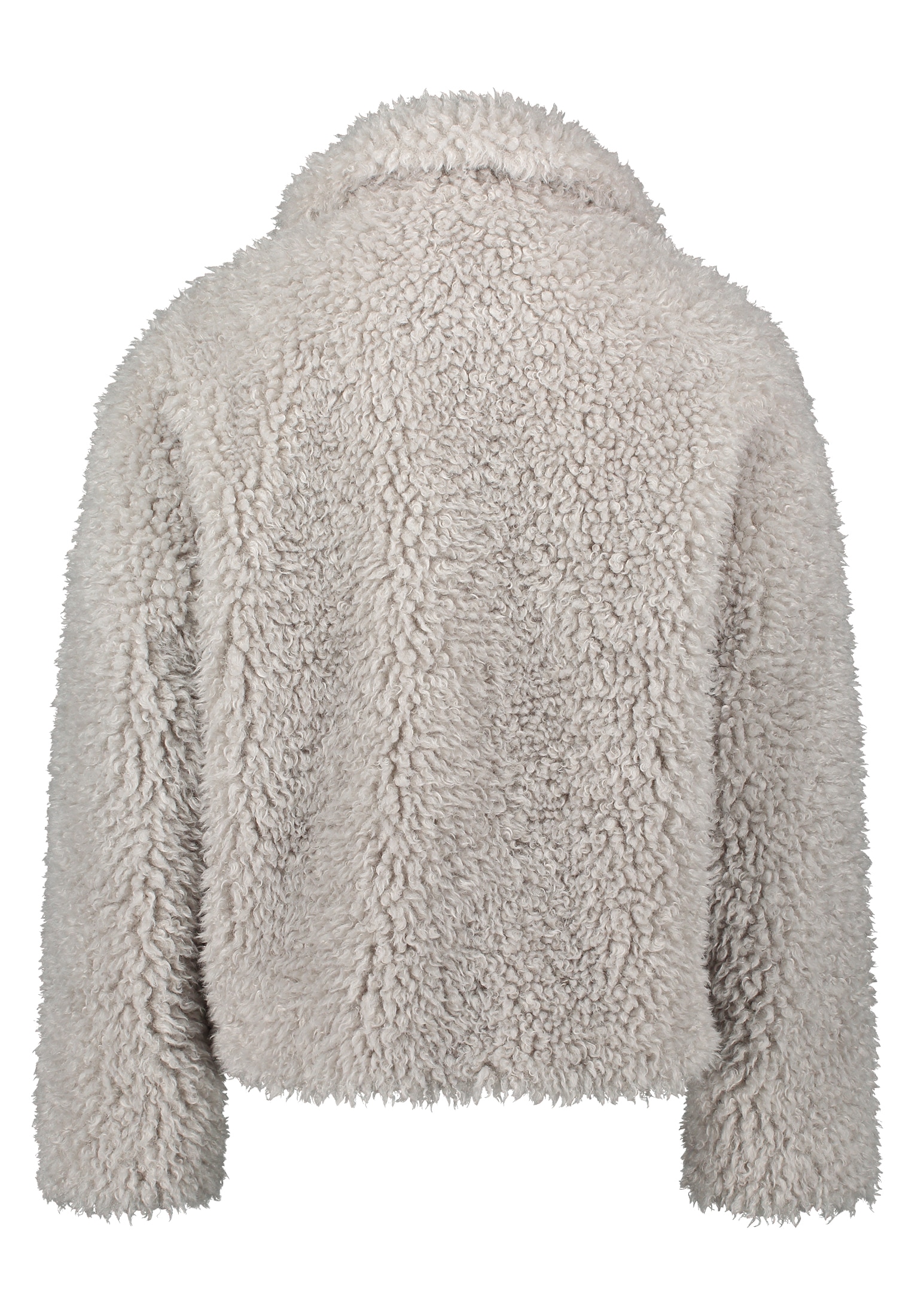 Amber & June Plüschjacke »Amber & June Damen Plüschjacke mit Stehkragen«