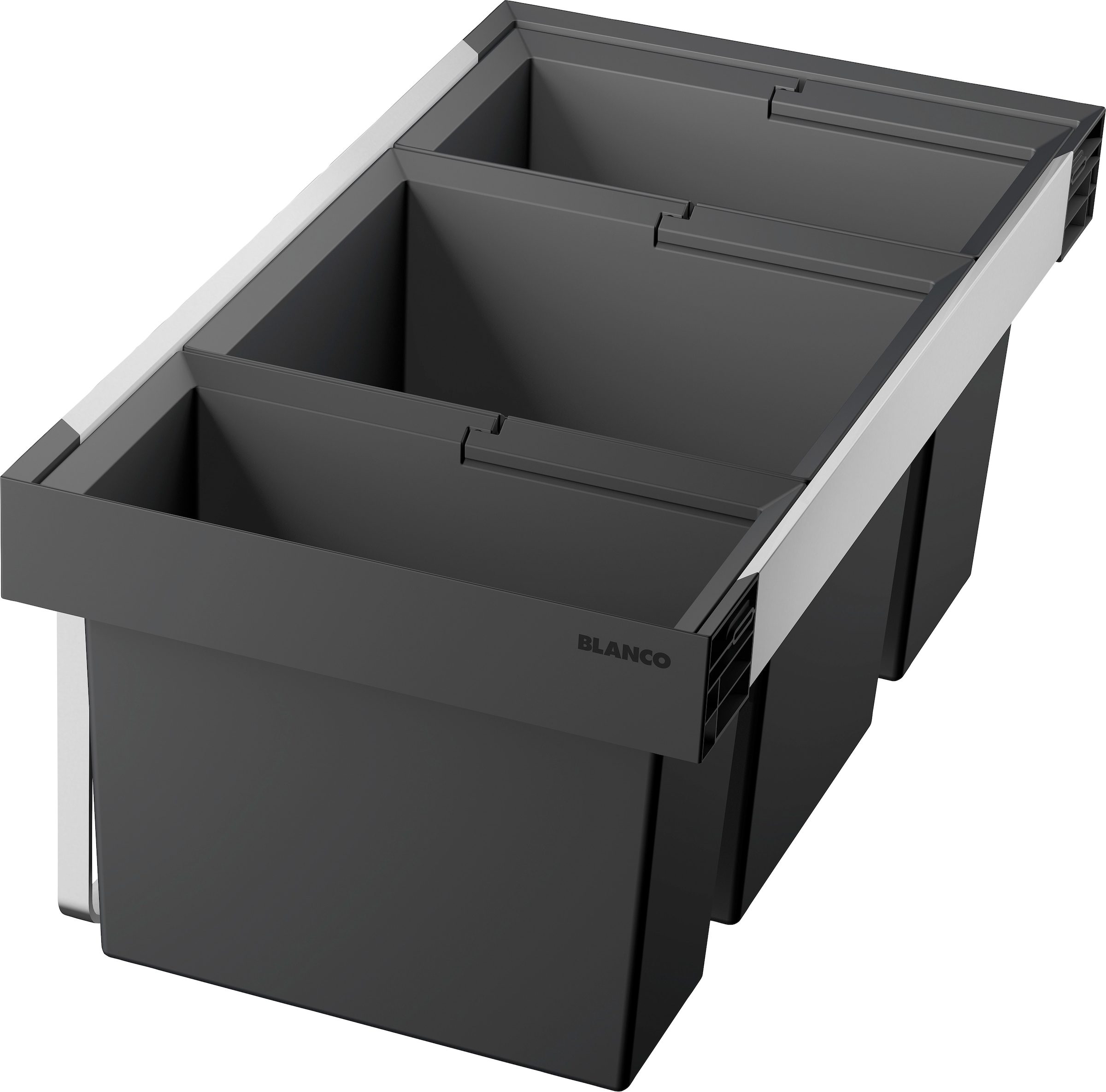 Blanco Mülltrennsystem »Flexon II 80/3«, 3 Behälter, Kunststoff, Stahlblech, 800 mm Untermass