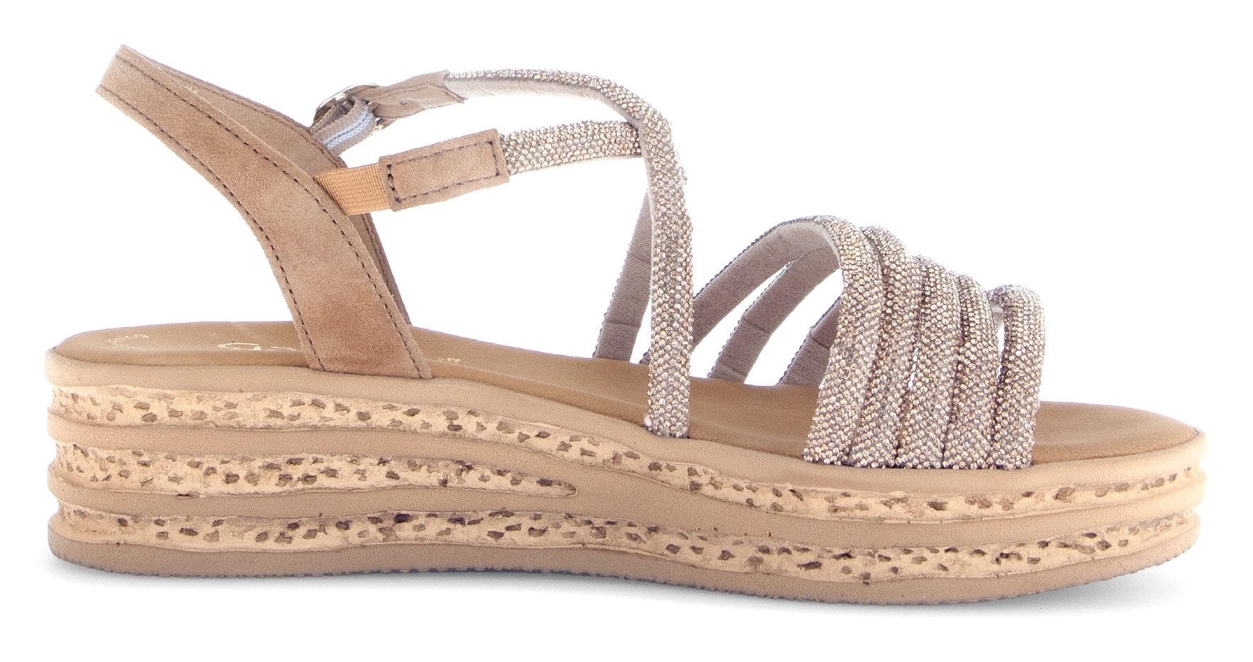 Gabor Keilsandalette, Plateau, Sommerschuh, Riemchensandale mit Best Fitting-Ausstattung