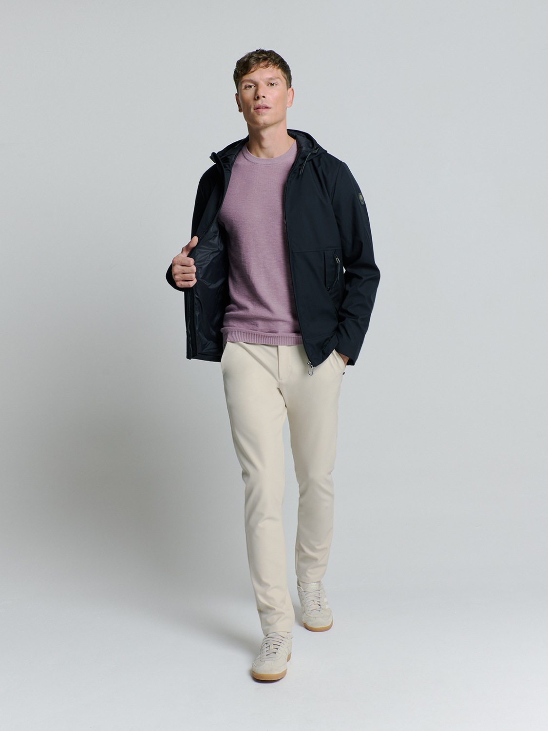 NO EXCESS Kurzjacke »No Excess Jacke mit Kapuze Jacket Mid Long Hooded«
