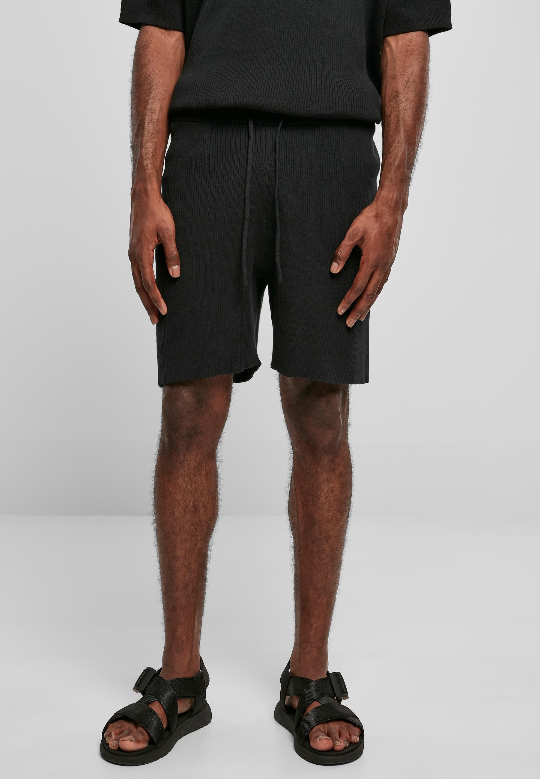 URBAN CLASSICS Shorts »Urban Classics Herren Ribbed Shorts«, (1 tlg.)