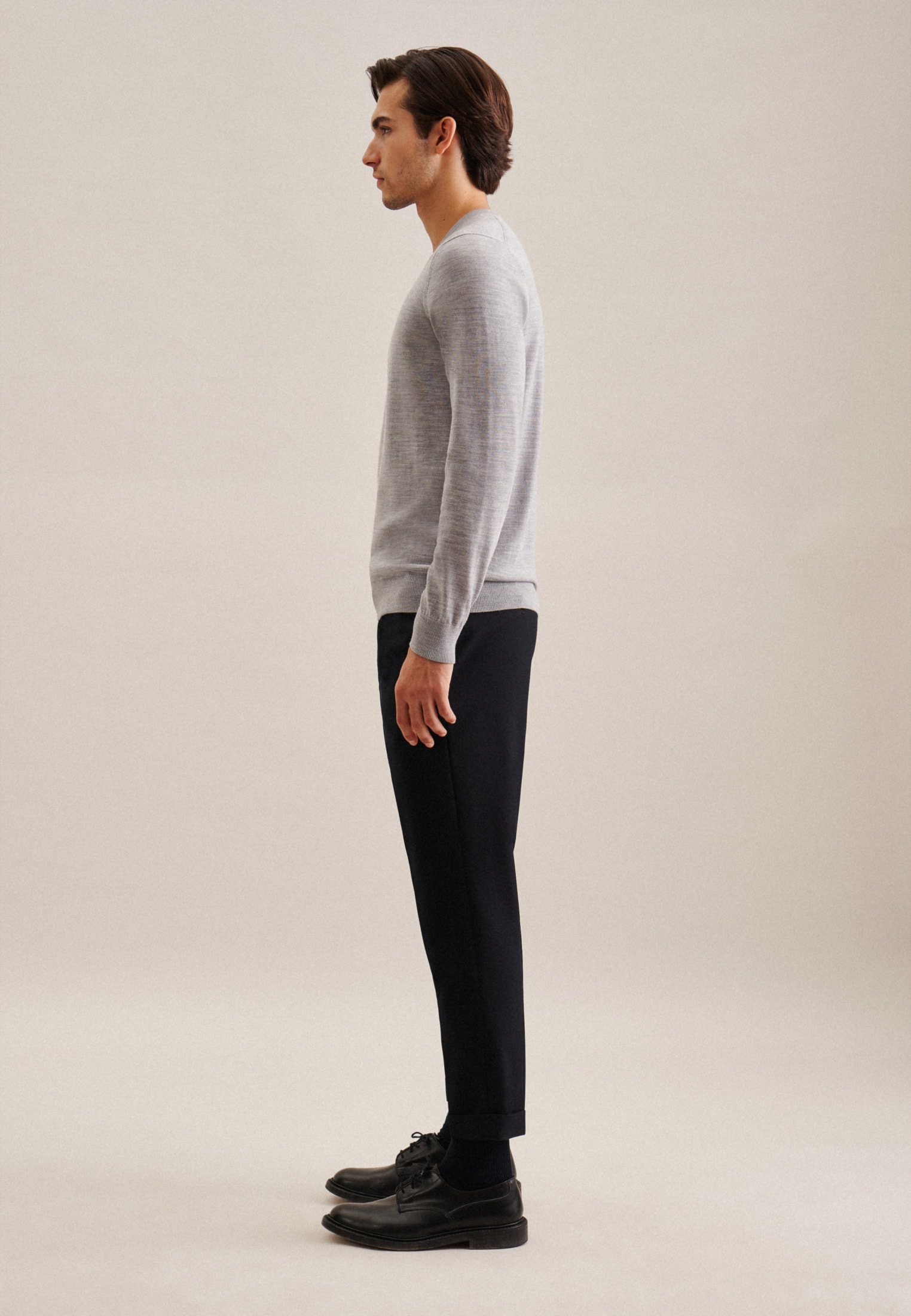 seidensticker Strickpullover »Schwarze Rose«, V-Neck Uni