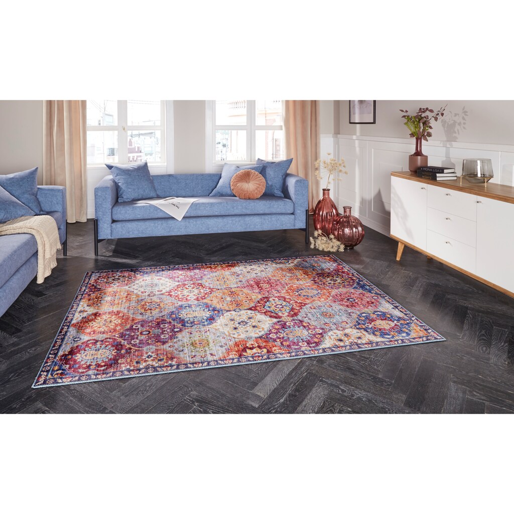 ELLE DECORATION Teppich »Kashmir Ghom«, rechteckig, Orientalisch, Orient, Kurzflor, Vintage, Wohnzimmer, Schlafzimmer
