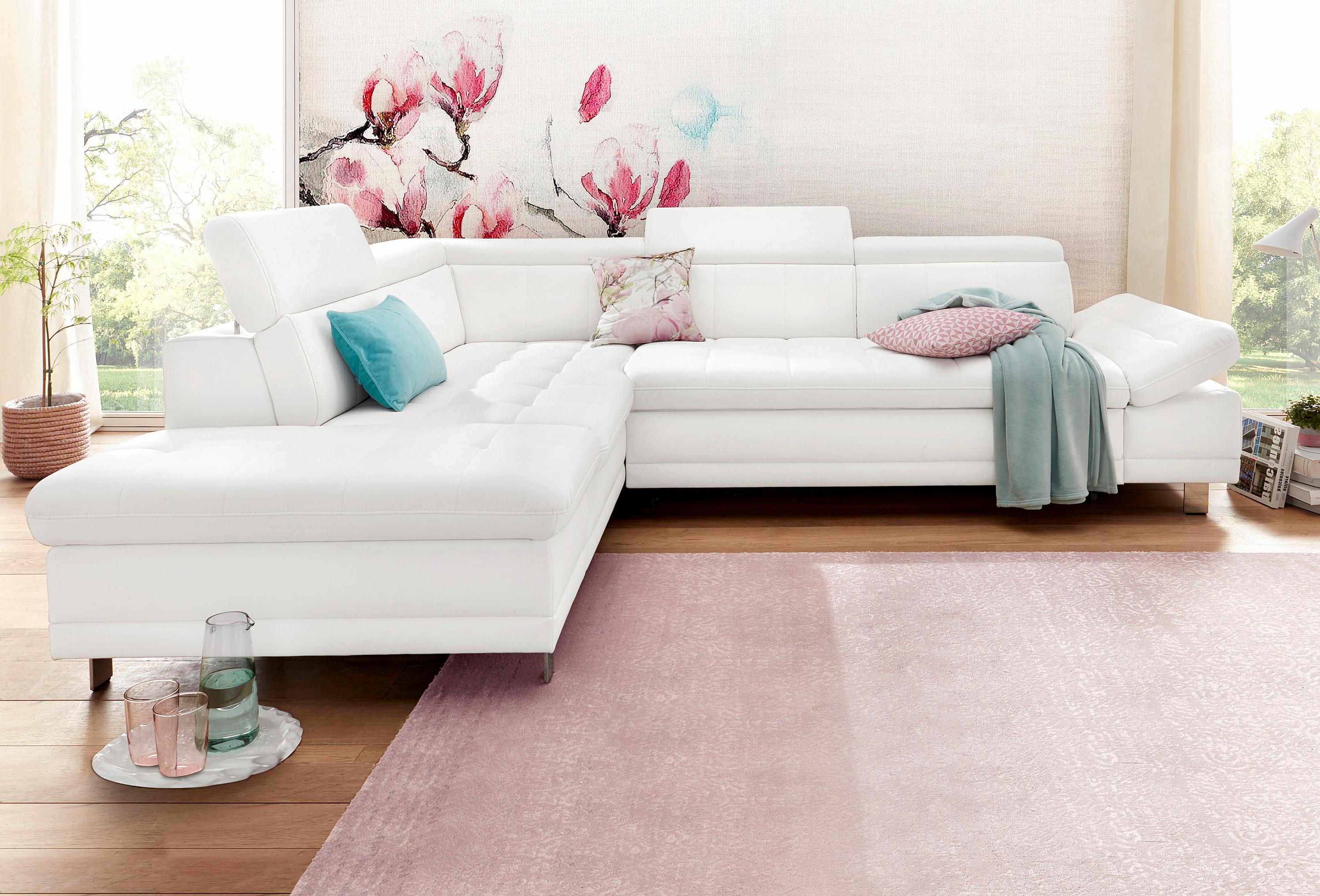 sit&more Ecksofa "Limit L-Form" wahlweise mit Schlaffunktion und Bettkasten