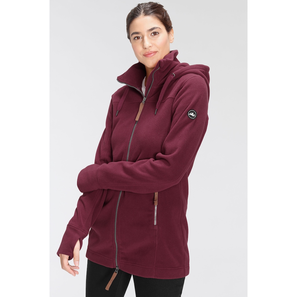 Polarino Fleecejacke, mit Kapuze