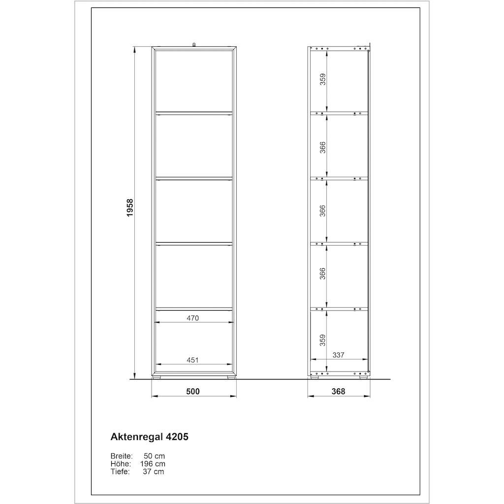 GERMANIA Büro-Set »GW-Monteria«, (Set, 3 tlg.)