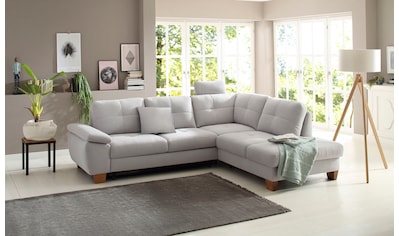 Home affaire Ecksofa »Laverna«, wahlweise mit Bettfunktion in 4 Bezugsqualitäten kaufen Home affaire Ecksofa »Laverna«, wahlweise mit Bettfunktion in 4 Bezugsqualitäten kaufen