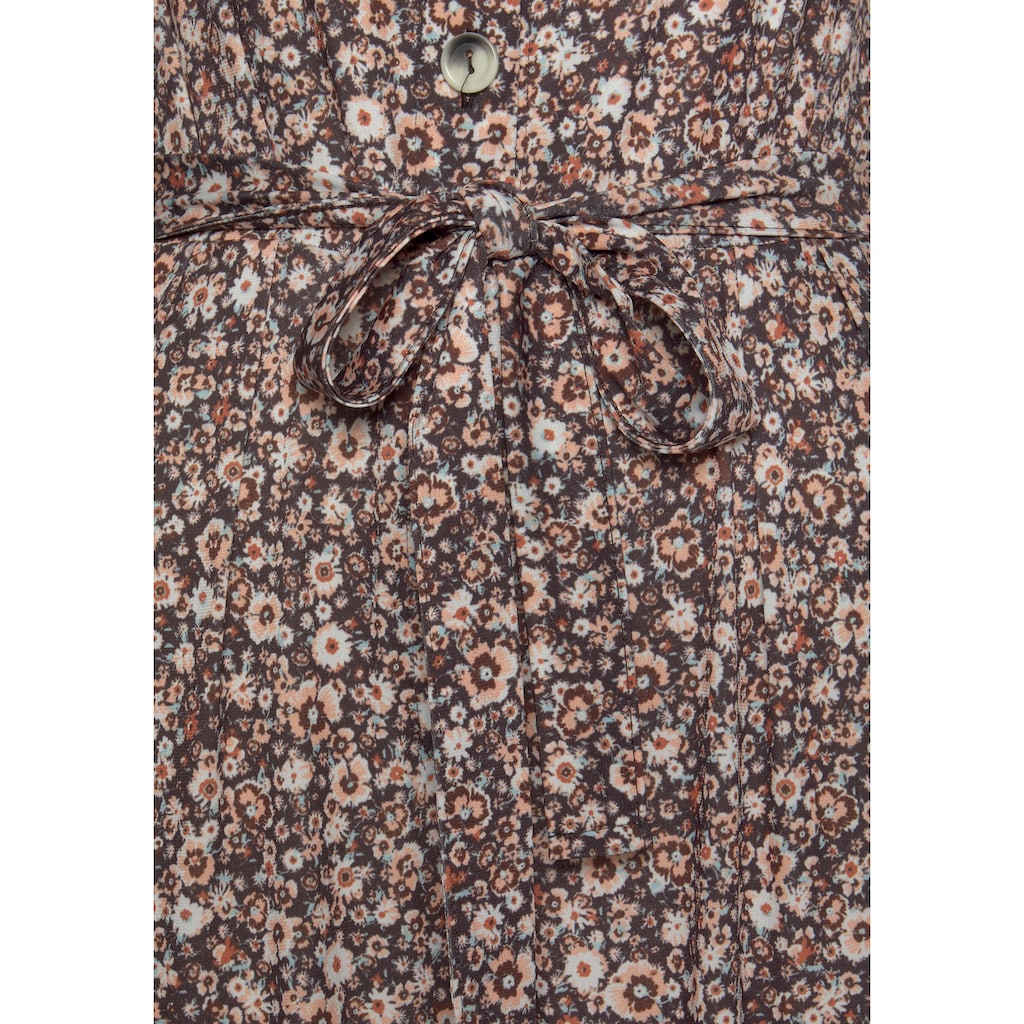 LASCANA Culotte-Overall, luftiger Jumpsuit mit Blumenprint, knitterfrei