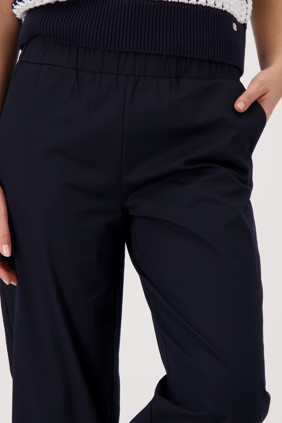 Monari Culotte »Hose Sarah s Basic Cotton«  Regular fit mit elastischem Bund