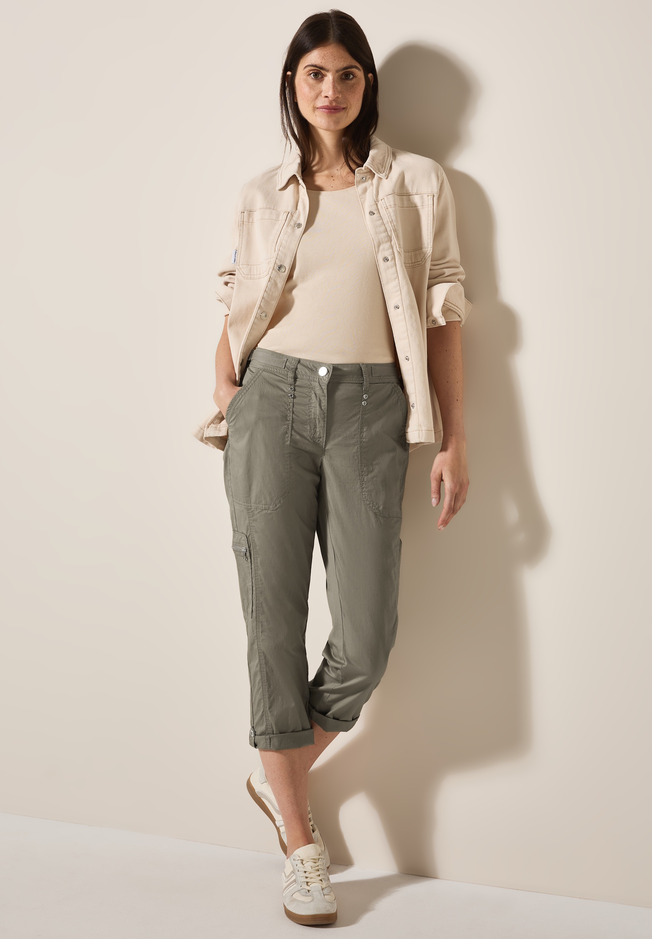 Thumbnail - Cecil Cargohose aus Baumwolle mit Stretchanteil