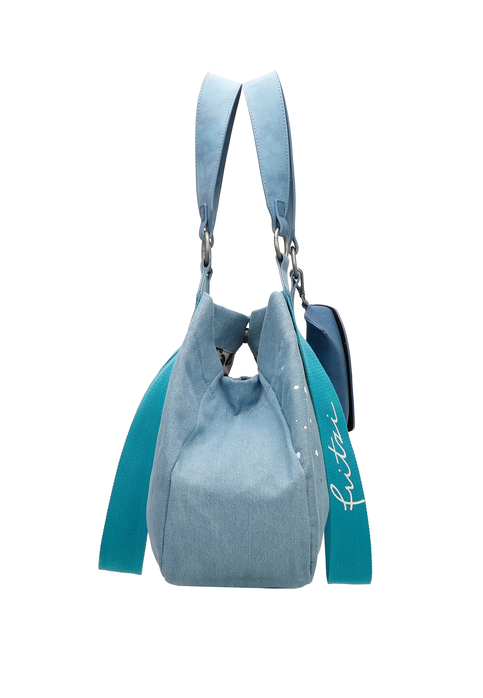 Fritzi aus Preußen Schultertasche »Izzy Medium Limited Denim«, mit abnehmbarem Brillenetui