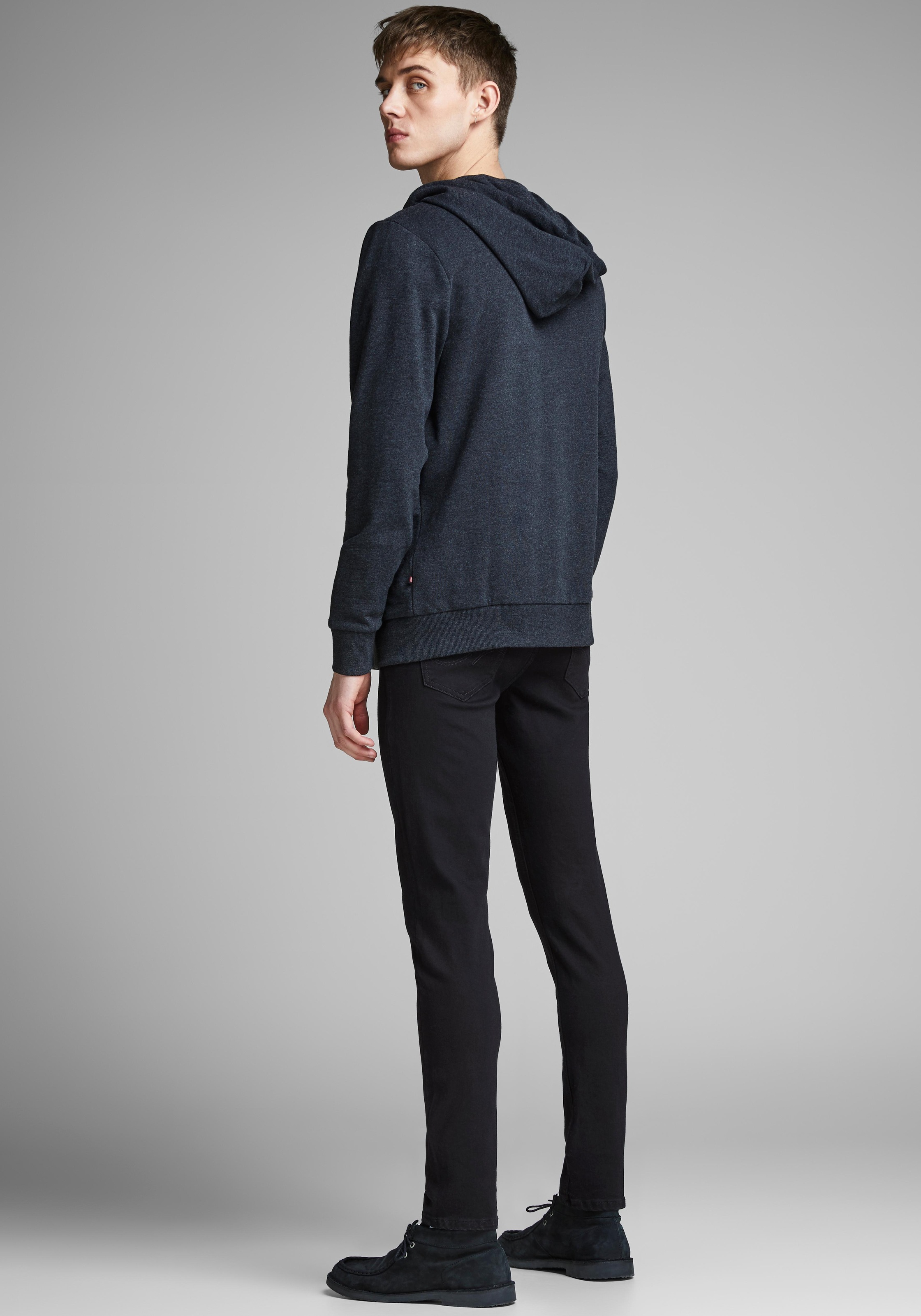 Jack & Jones Slim-fit-Jeans »JJIGLENN Slim-Fit mit Stretch und praktischer 5-Pocket-Form«, mit Abriebeffekten
