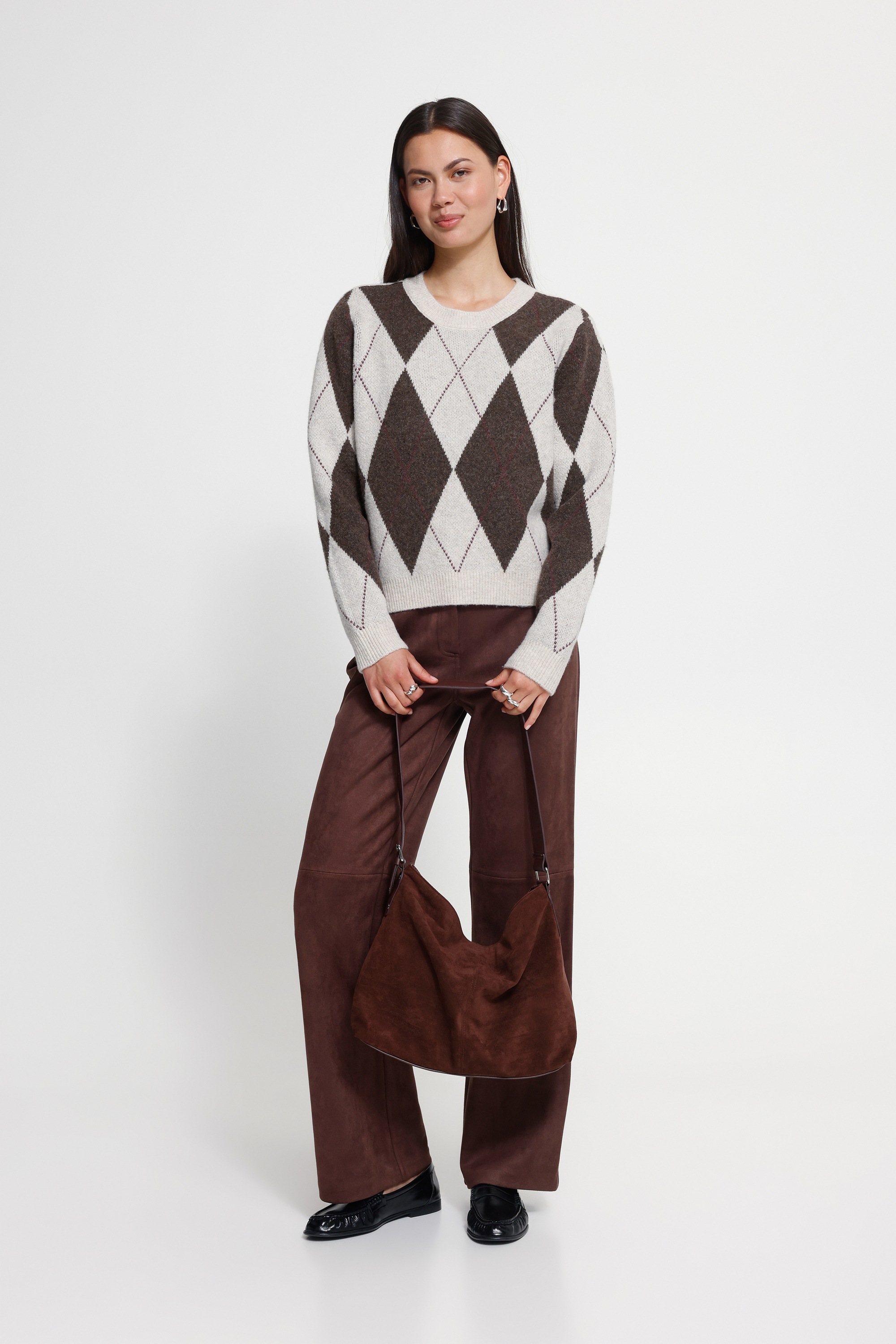 Ichi Strickpullover »Damen Langarm IHFENSTER«