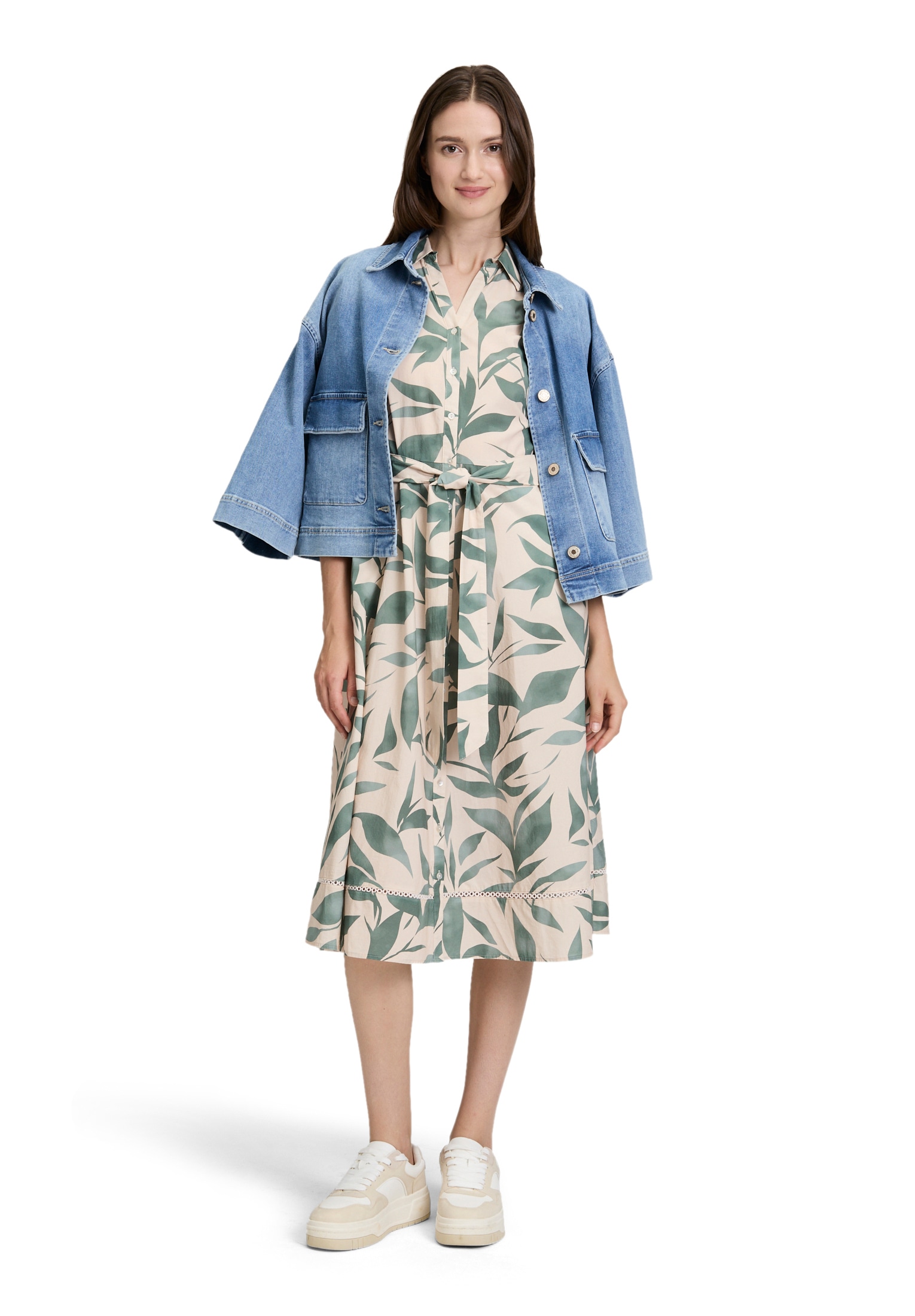 Betty&Co Hemdblusenkleid »Damen mit Print« Nahttasche