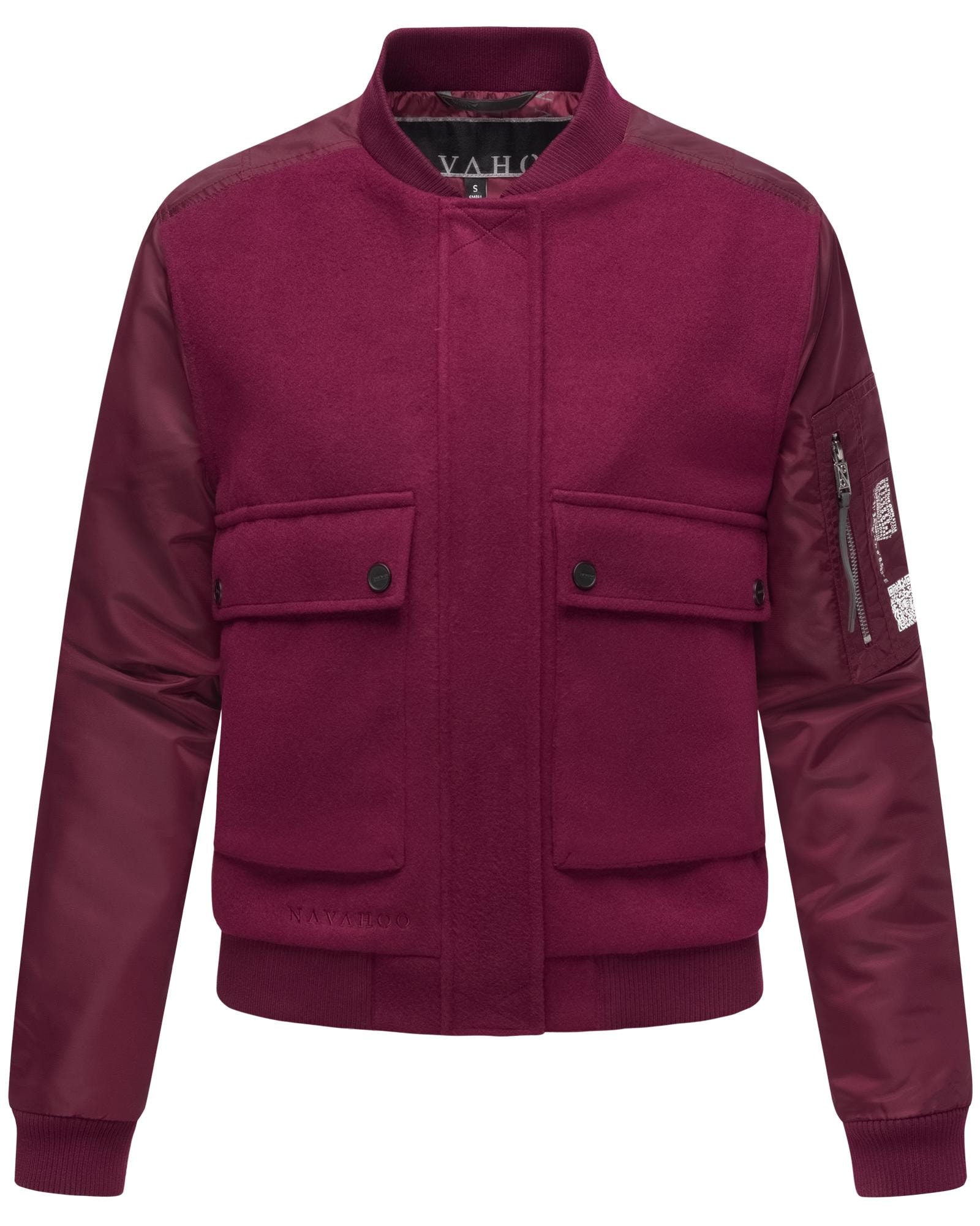 Navahoo Bomberjacke »Willstehaben 14«, ohne Kapuze, angesagte Collegejacke mit Ärmeltasche
