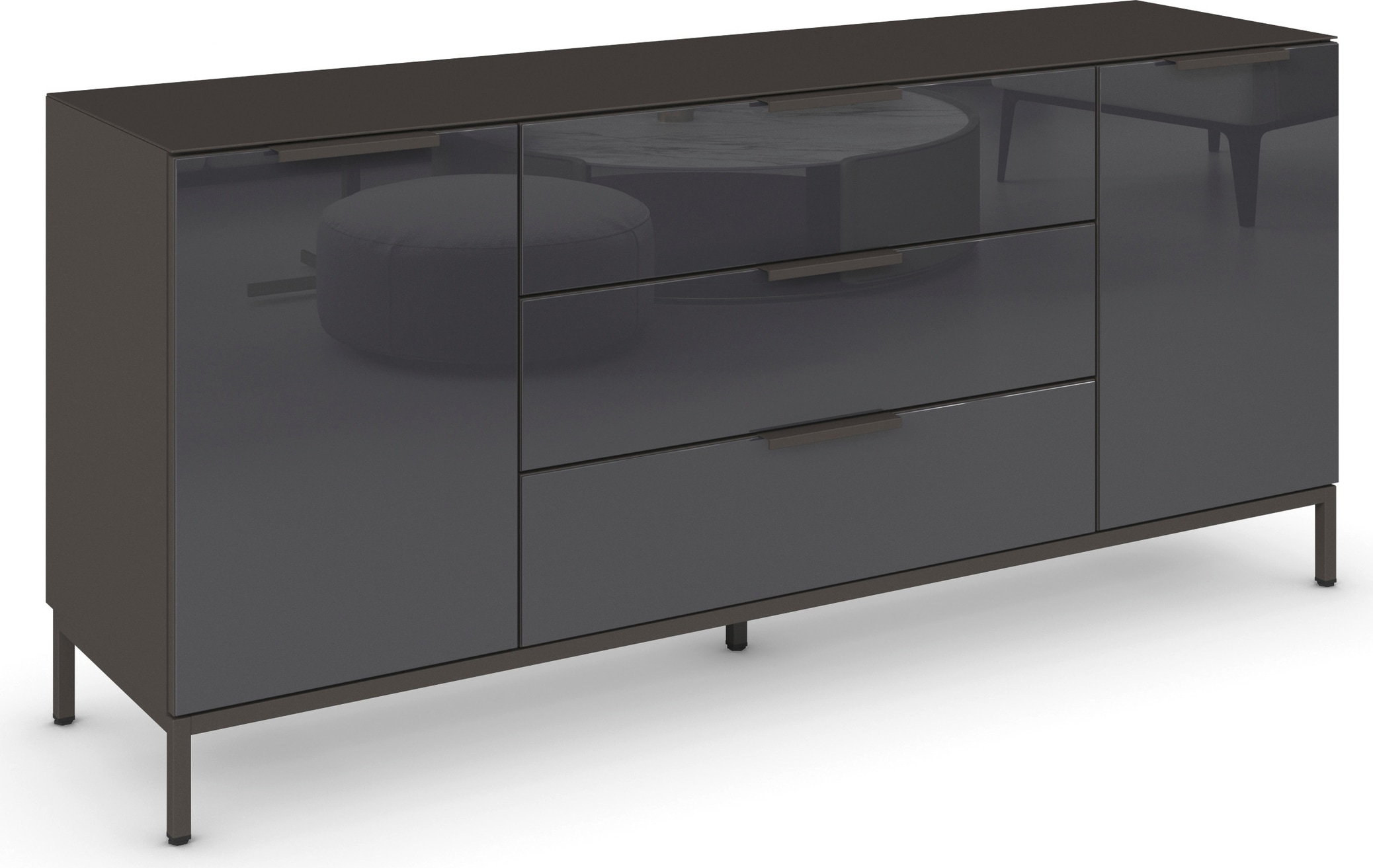 rauch Kombikommode "Kommode Türkommode Sideboard Kombikommode FLIPP mit Gla günstig online kaufen