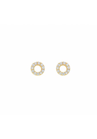Adelia´s Paar Ohrhänger »1 Paar 333 Gold Ohrringe / Ohrstecker mit Zirkonia Ø 6,2 mm«,... kaufen
