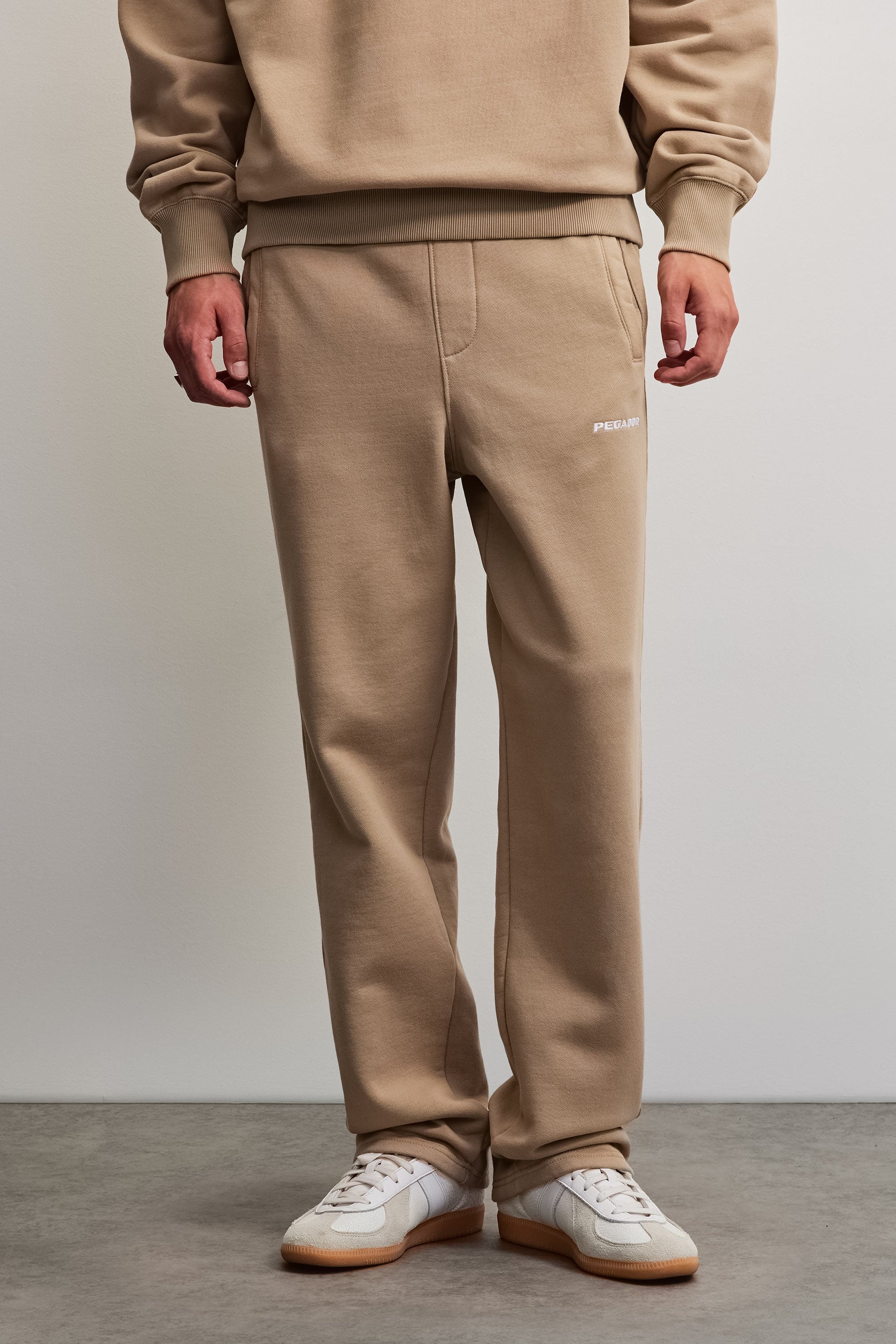 PEGADOR Sweathose "Logo Wide Sweat Pants" Baumwollmischung, weit