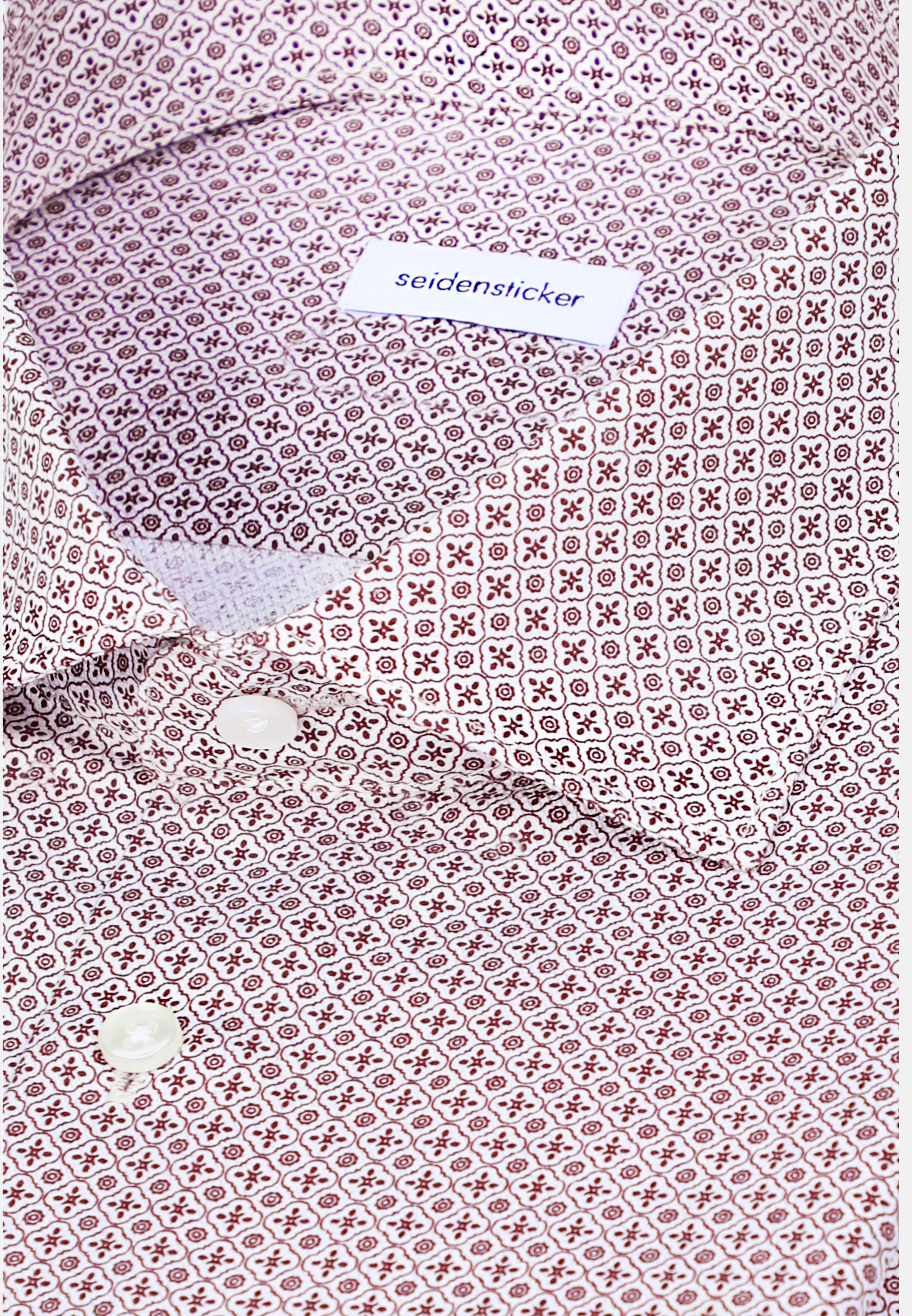 seidensticker Businesshemd »Schwarze Rose« Shaped 1/1 Kentkragen Druck