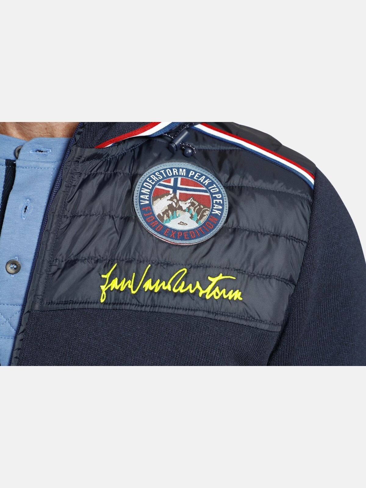 Jan Vanderstorm Sweatjacke »Strickfleecejacke STELLAN«