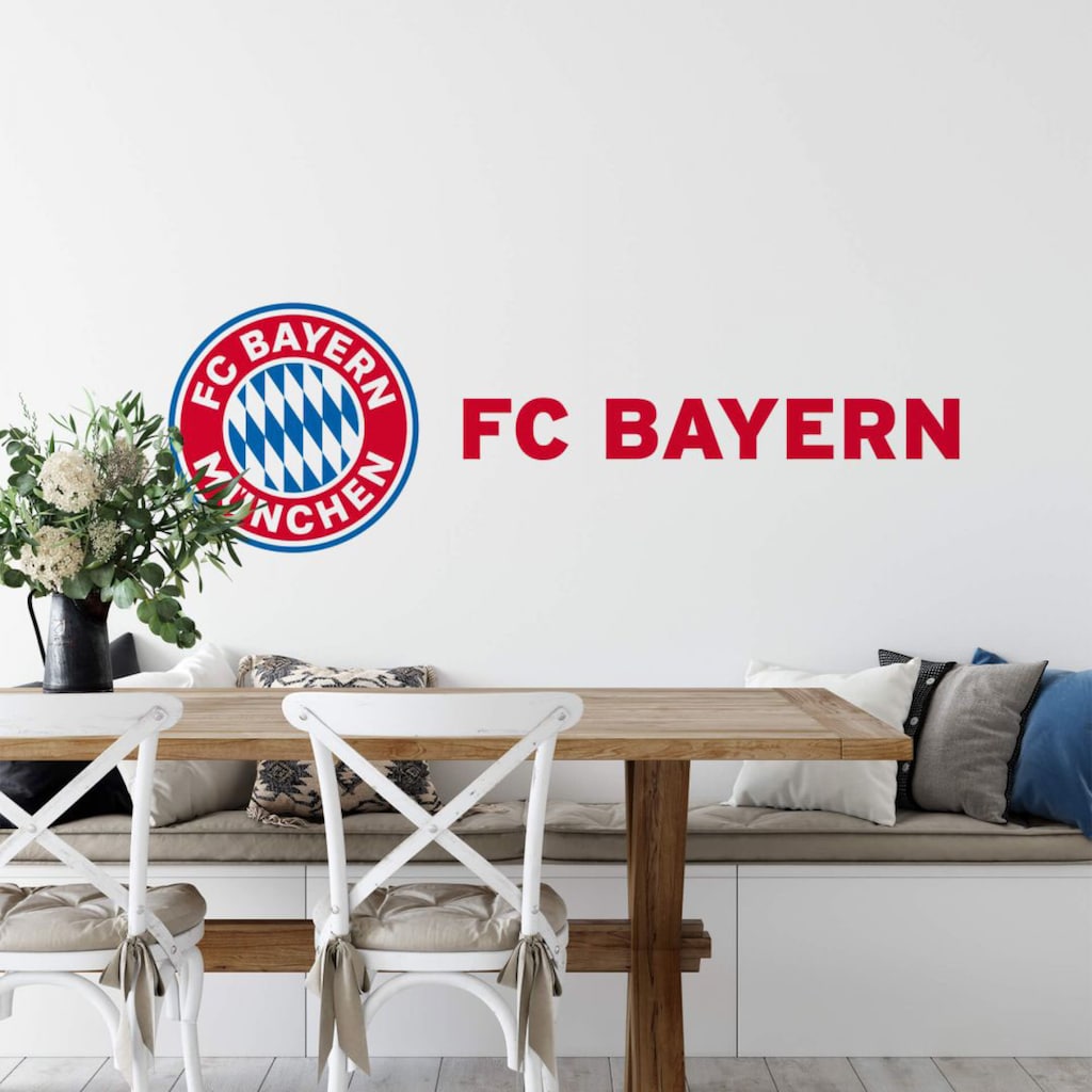 Wall-Art Wandtattoo »FCB München Logo + Schriftzug«, (1 St.)