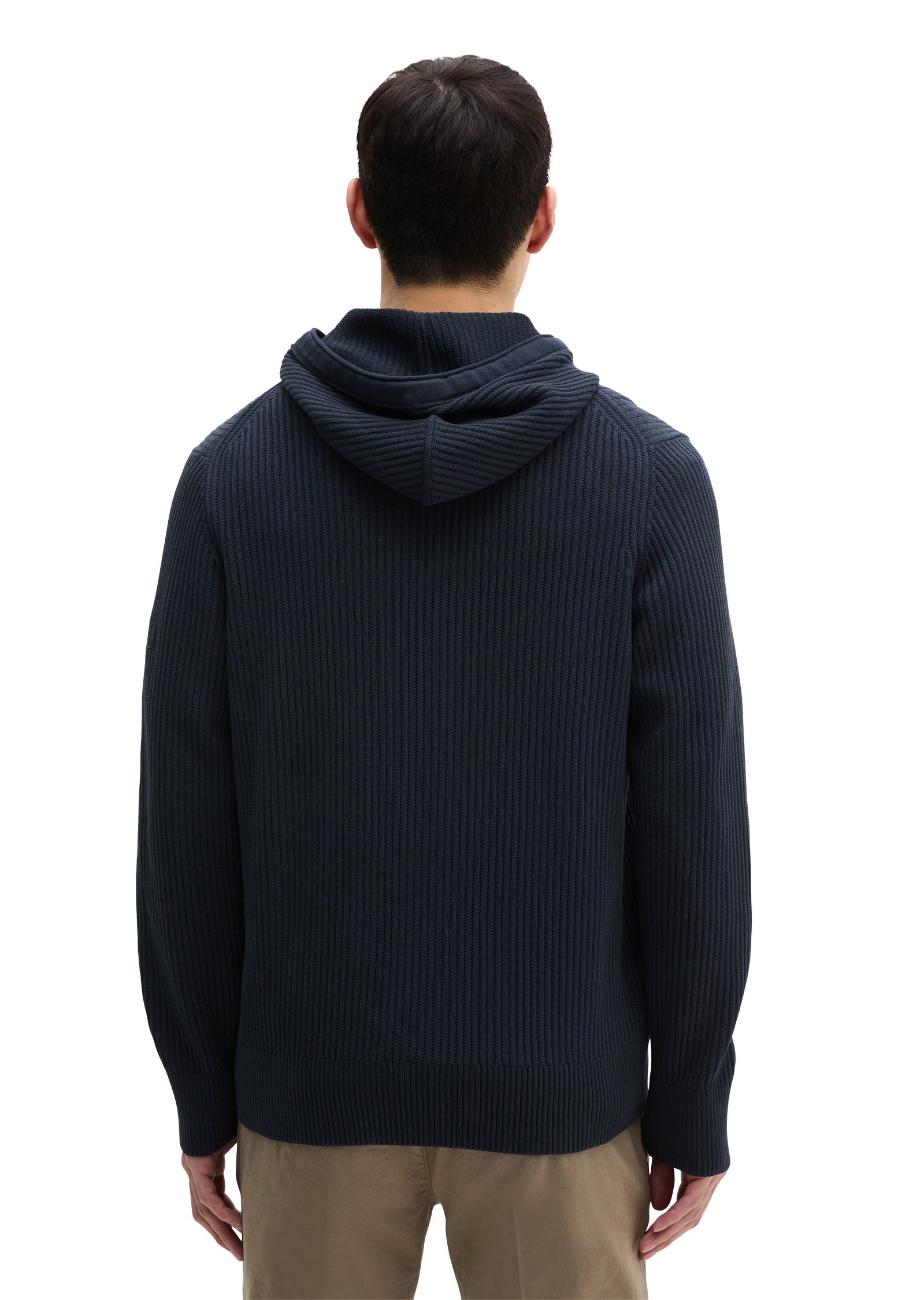 Marc OPolo Kapuzenstrickjacke regular Fit, geteilte Kängurutasche günstig online kaufen