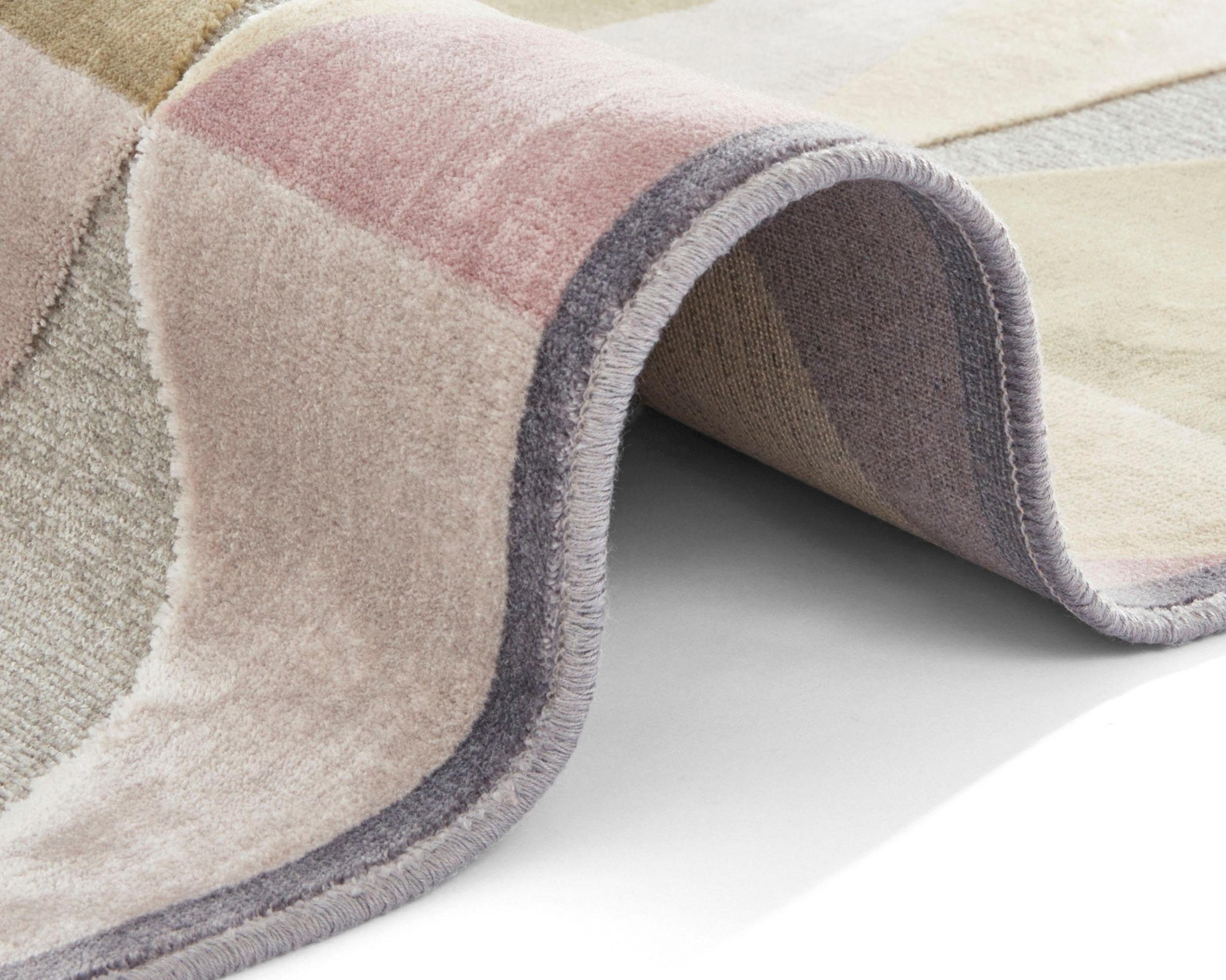 ELLE DECORATION Läufer »Creuse«, rechteckig, 8 mm Höhe, Kurzflor, Velour, Geometrisches Muster, Hoch-Tief Struktur