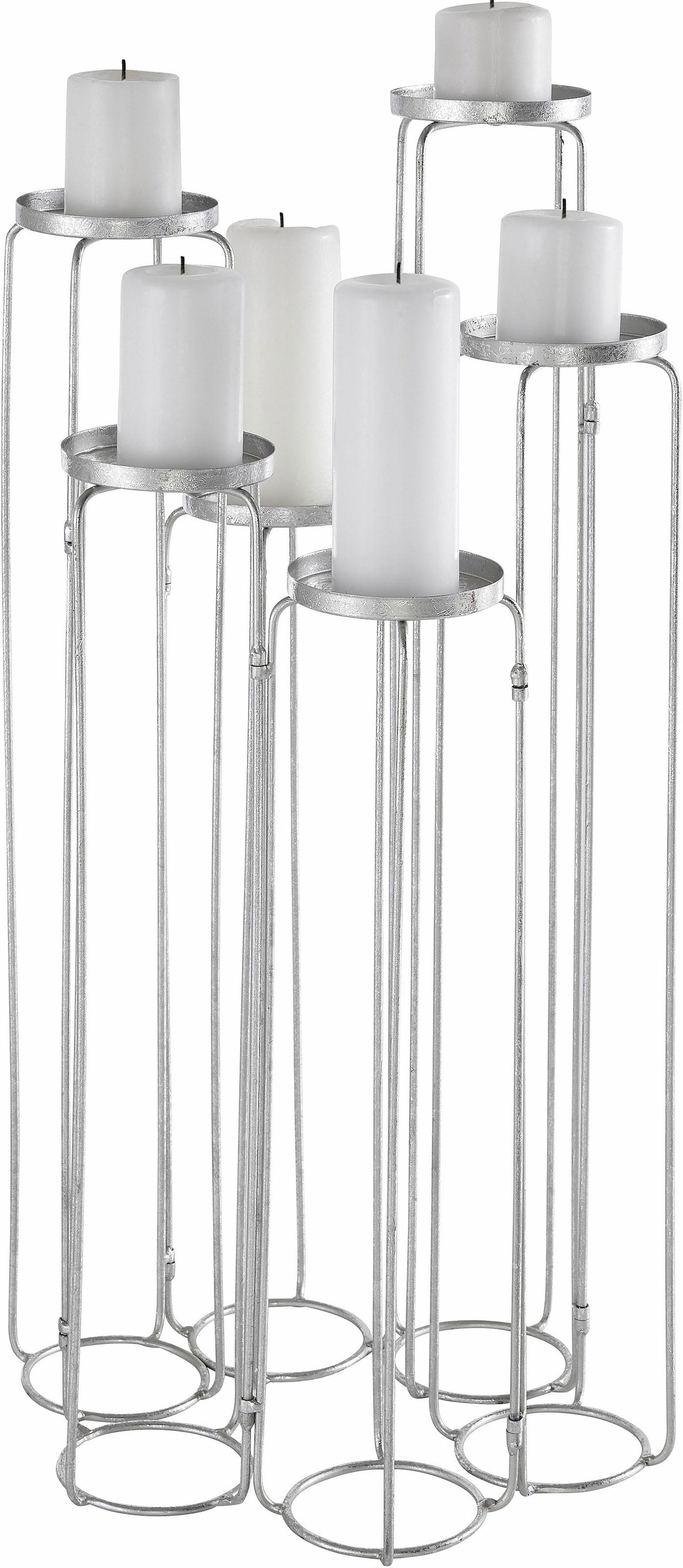 Leonique Kerzenständer "Mareesa" aus Metall, für Stumpenkerzen, Höhe ca. 65 günstig online kaufen