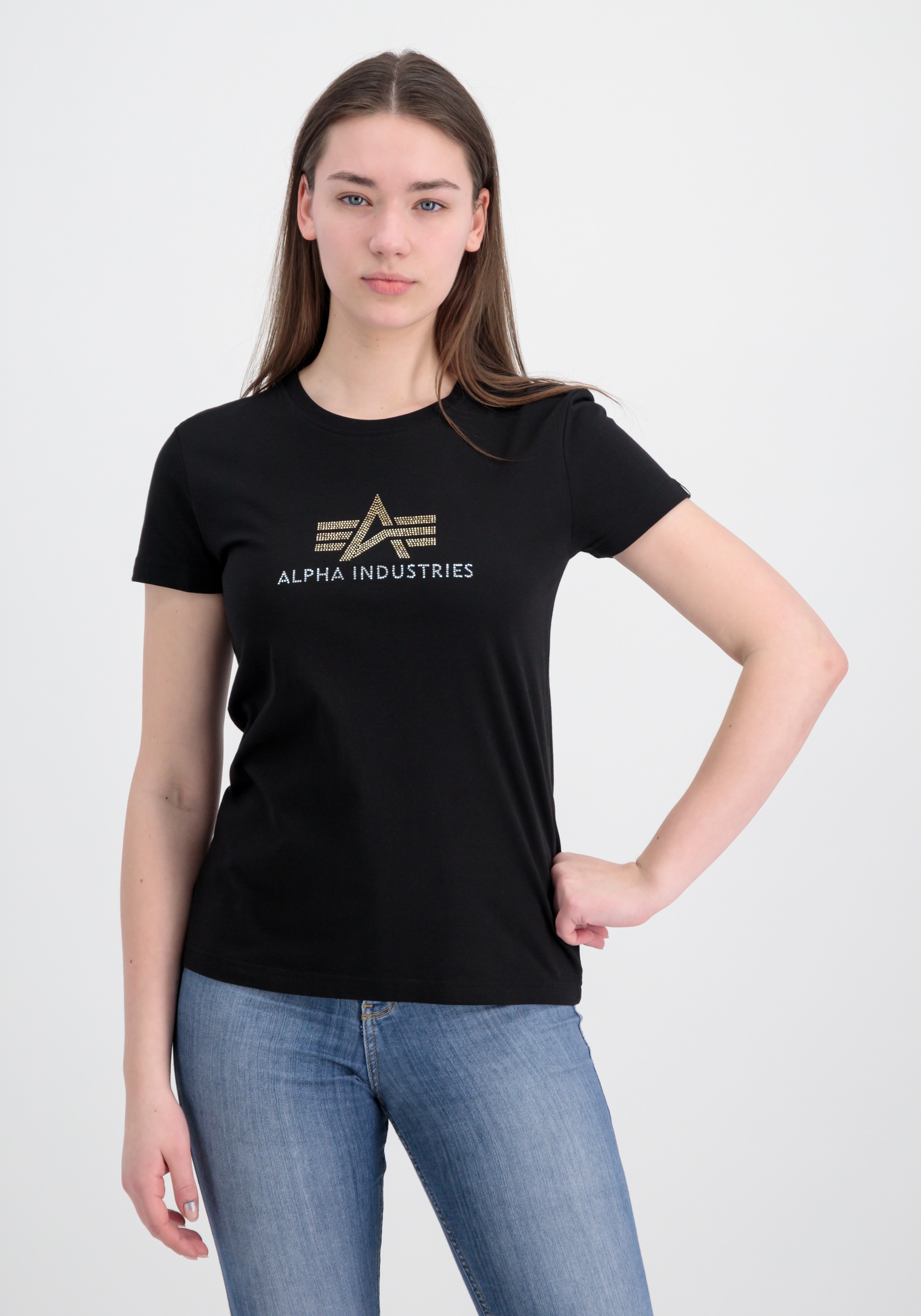 Alpha Industries T-Shirt »Alpha Industries Women - T-Shirts Crystal T Women«