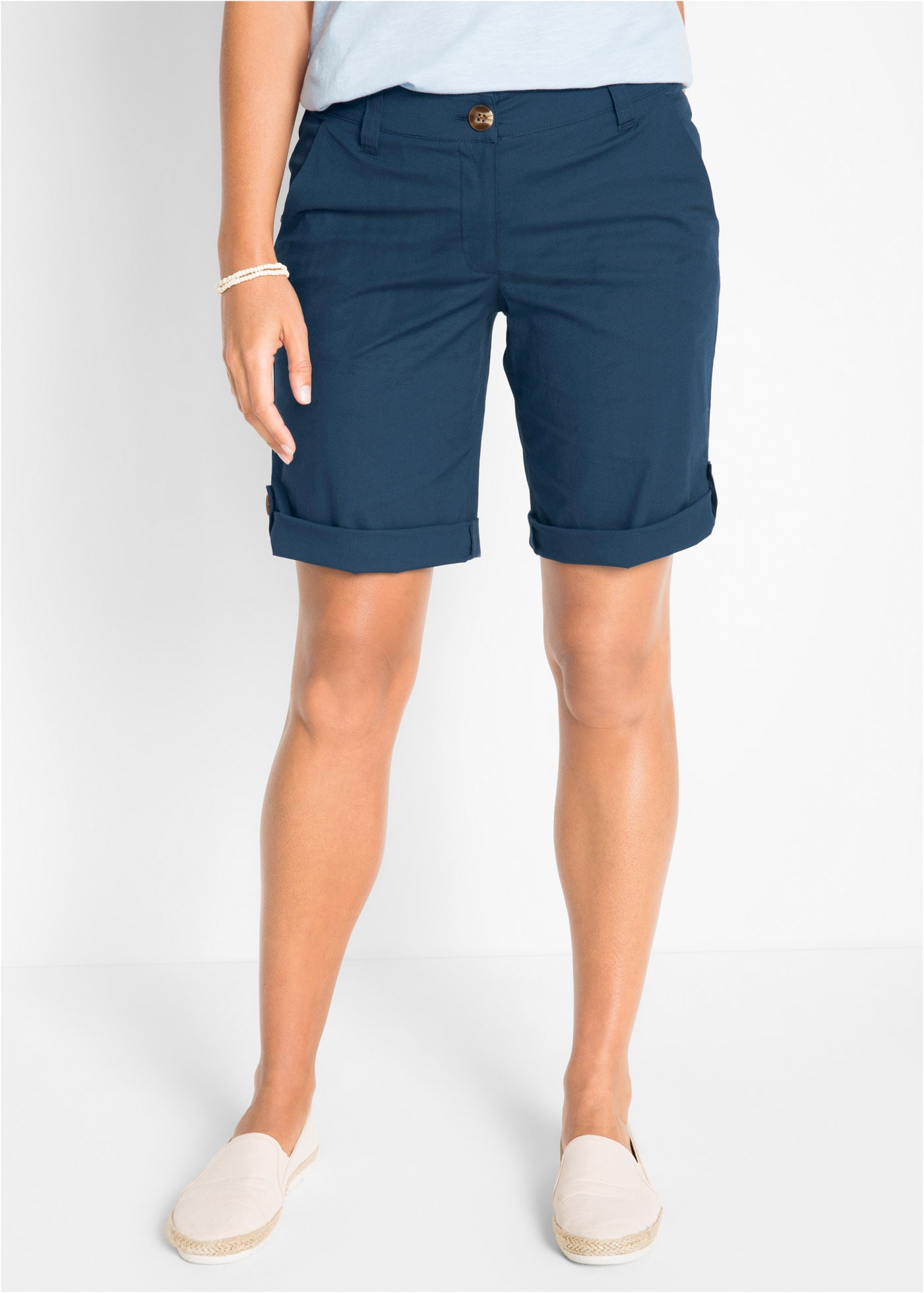 bonprix Bermudas "Stretch Bermuda" gerade geschnitten und längenregulierbar günstig online kaufen