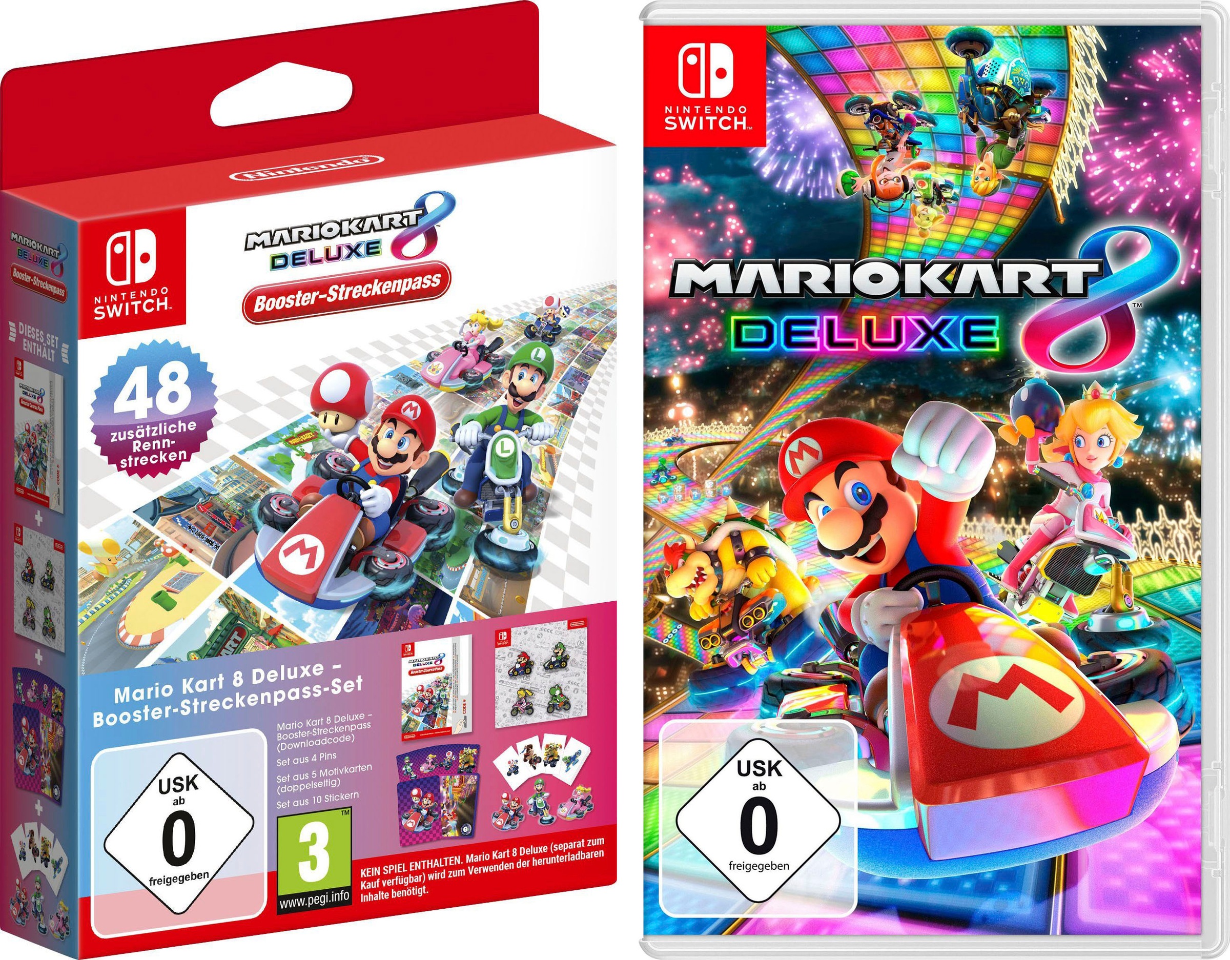 NINTENDO SWITCH Spielesoftware "Mario Kart 8 Deluxe + Mario Kart 8 Deluxe Booster-Streckenpass-Set", Nintendo Switchohne farbbezeichnung,
