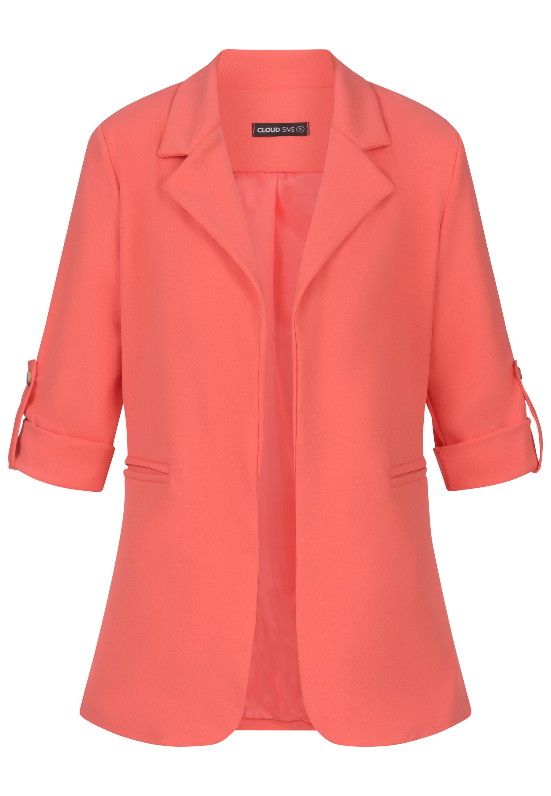 CLOUD 5IVE Allwetterjacke "CLOUD 5IVE Turn-Up 3/4 Sleeve Blazer" 1 Stk. tlg. ohne Kapuze