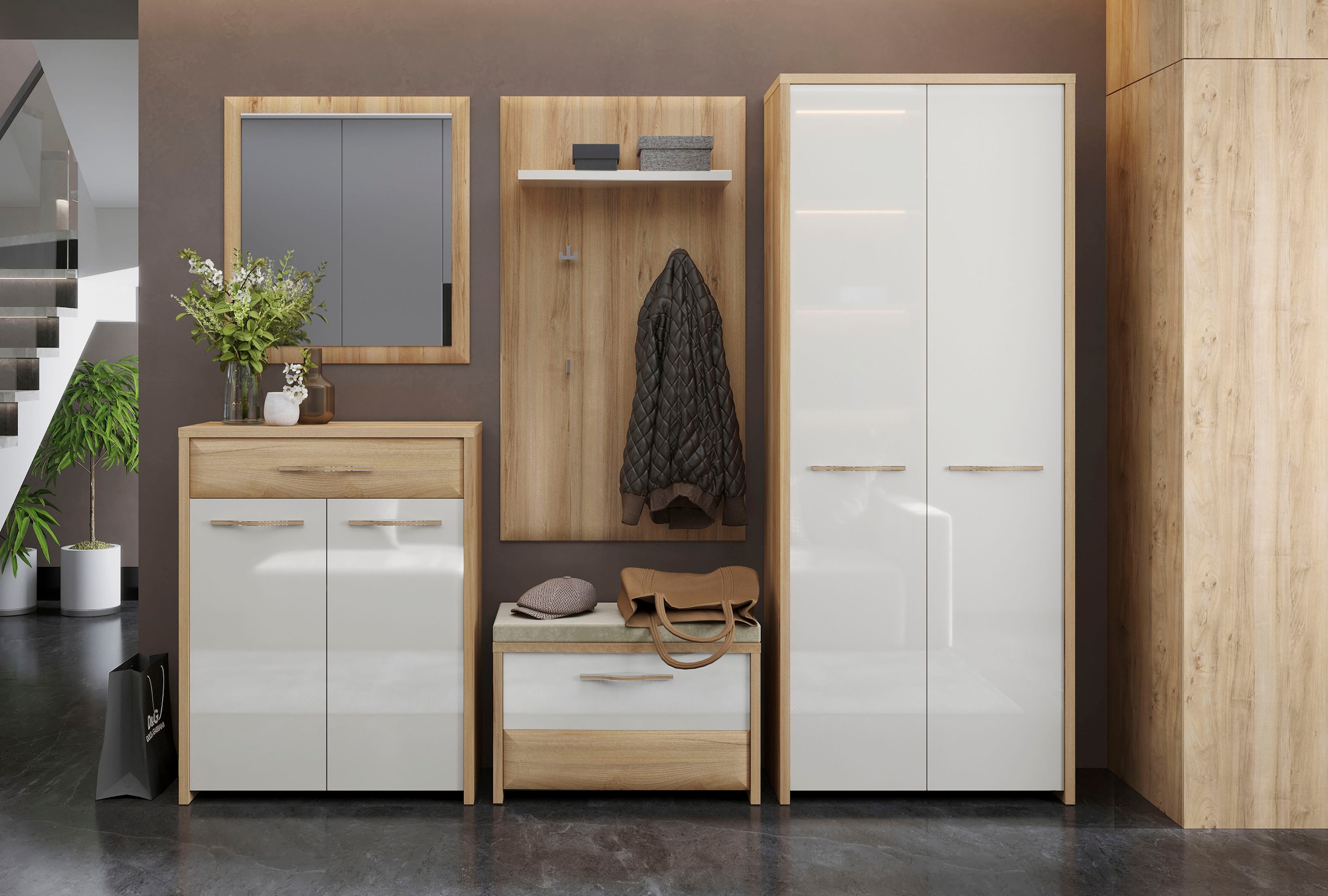 Home affaire Schuhschrank »Gala«, hochwertig UV lackiert, Soft-Close-Funktion