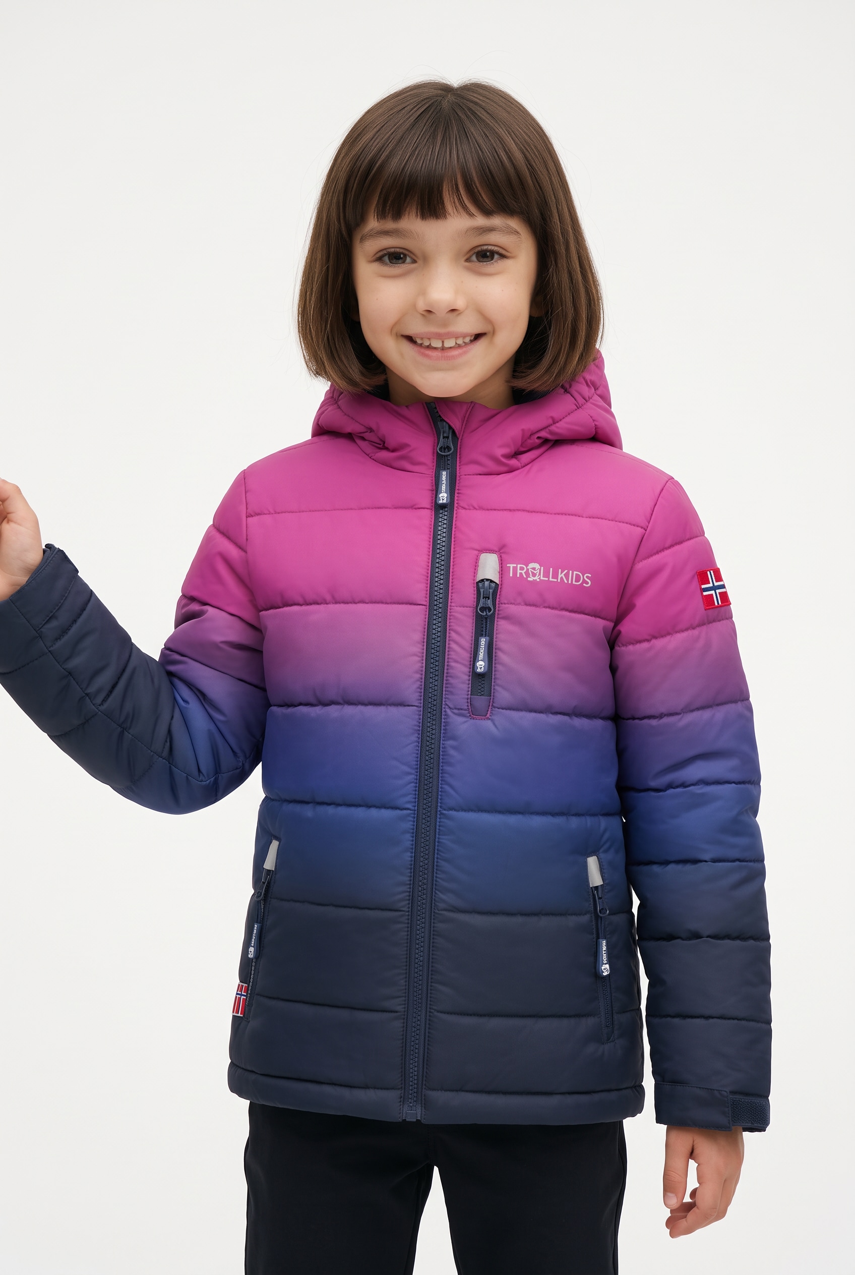 TROLLKIDS Winterjacke »KIDS HEMSEDAL SNOW JACKET« sportlich, aus Polyester, wasserabweisend, winddicht, atmungsaktiv