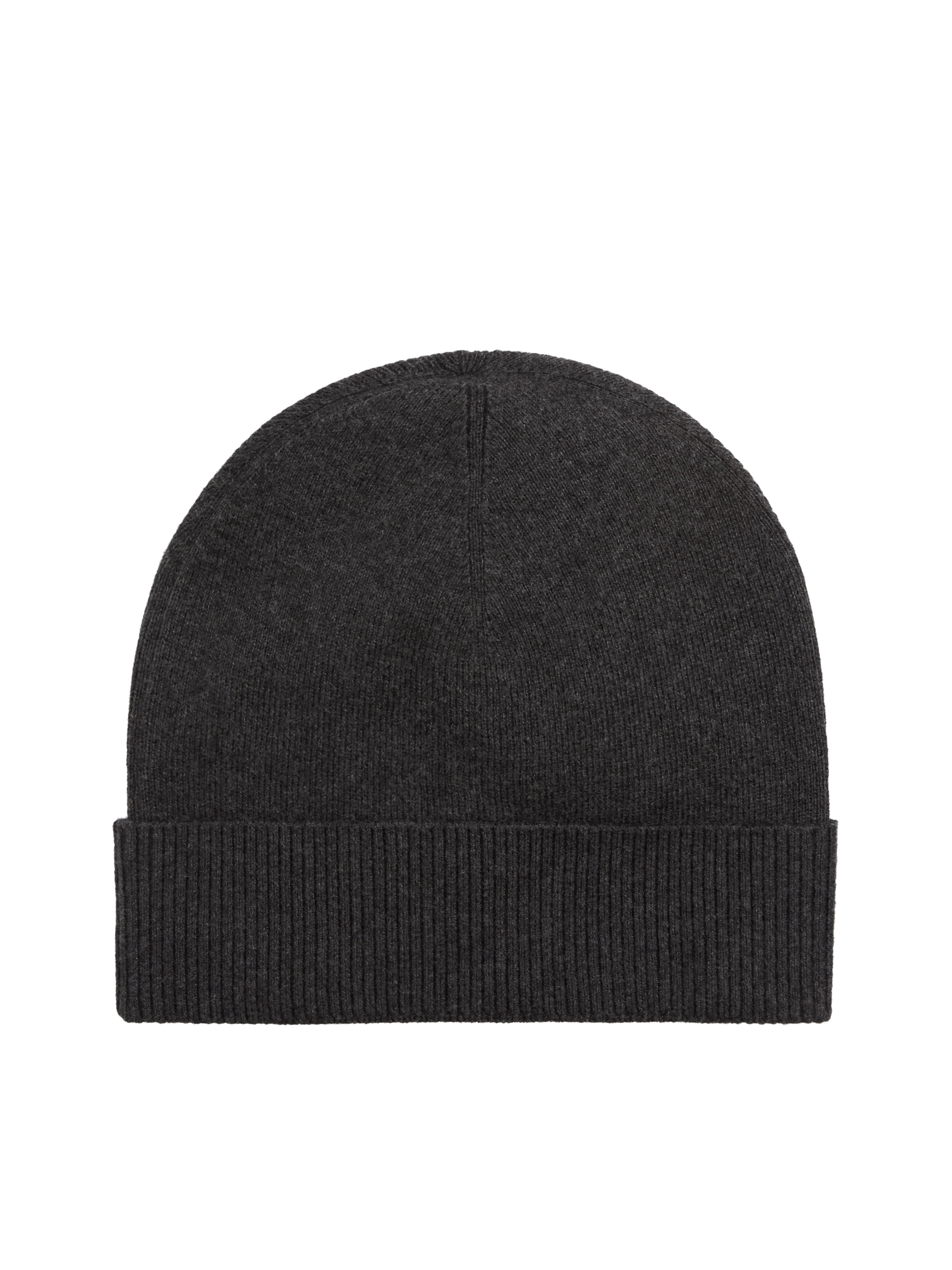 Beanie TOMMY HILFIGER "TH FLAG LIGHTWEIGHT", Herren, anthrazit, Strick, Baumwollmischung, Mützen Beanie 2