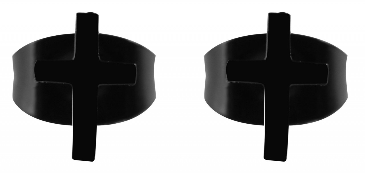 Adelia´s Paar Ohrhänger »Neuheit 2025 - Unisex Ohrstecker aus Edelstahl mit Kreuz«