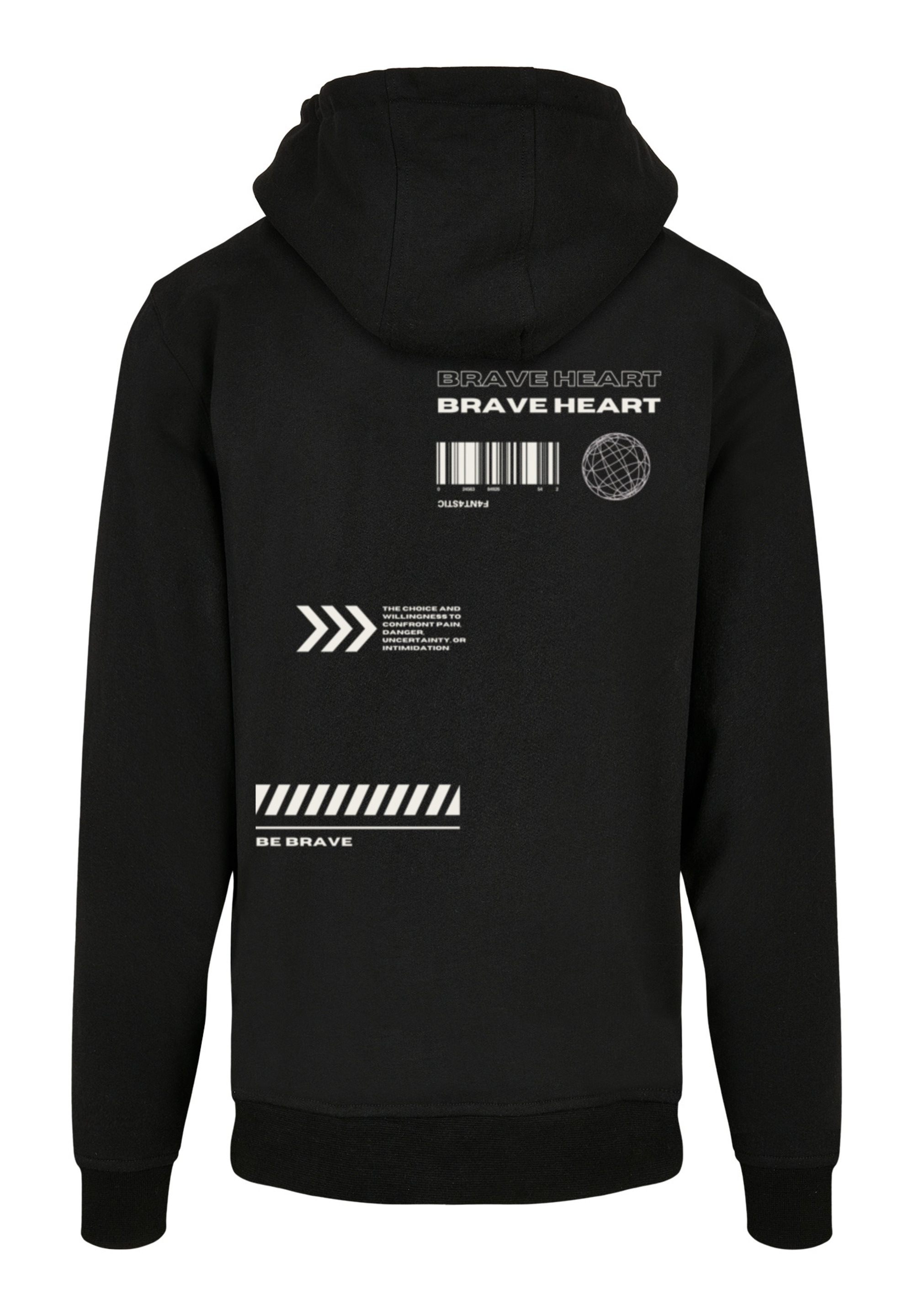 F4NT4STIC Kapuzenpullover »Brave Heart HOODIE«, Print