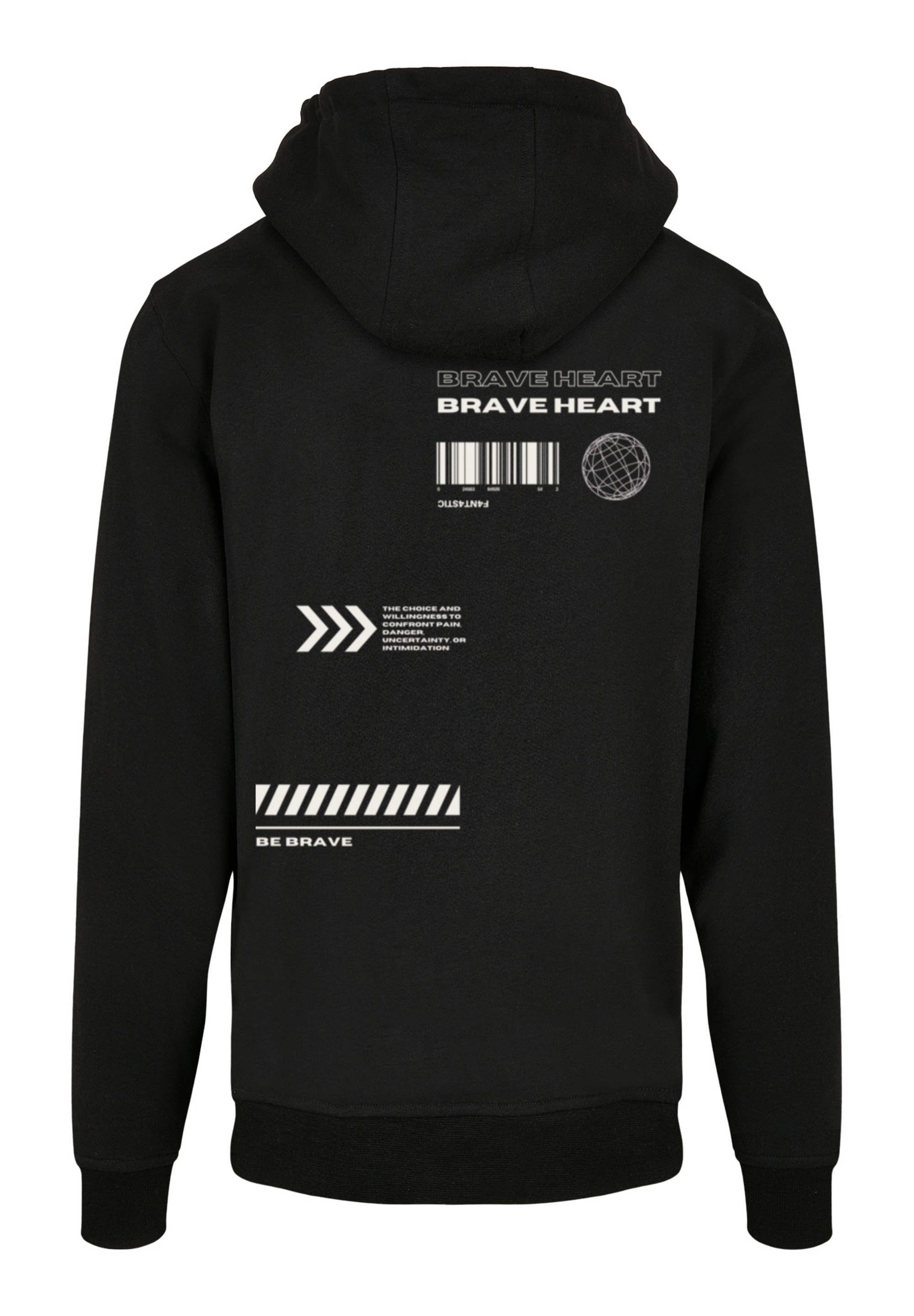 F4NT4STIC Kapuzenpullover "Brave Heart HOODIE", Print günstig online kaufen