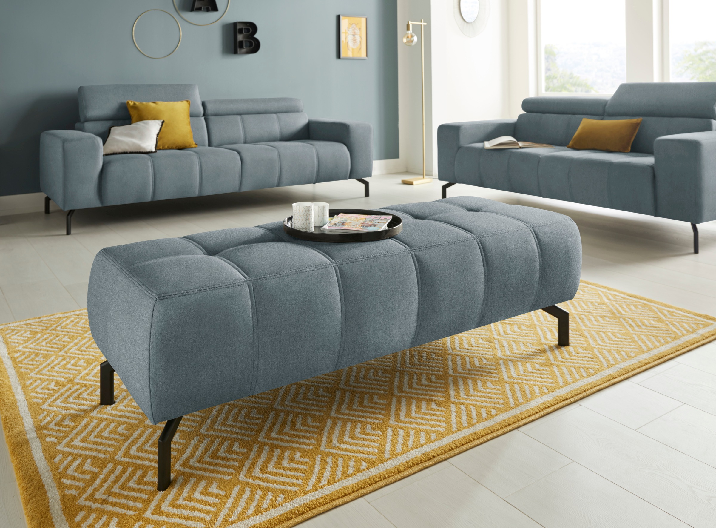 DOMO collection Polsterhocker »Cunelli«, passend zur "Cunelli"-Serie