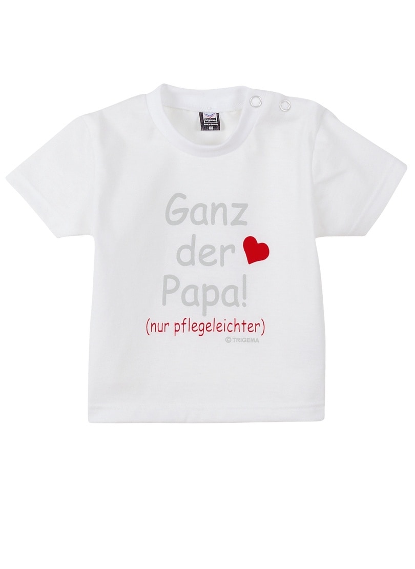 Trigema T-Shirt »TRIGEMA T-Shirt Papas Liebling«, (1 tlg.)