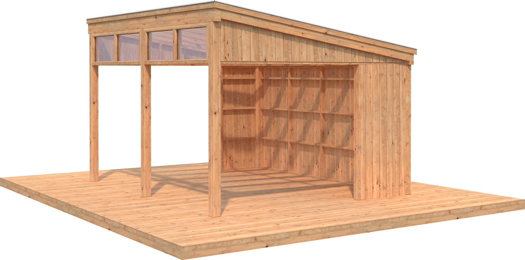 Palmako Pavillon Nova 13,0 m² Kit Braun Tauchgrundiert 417 cm x 356 cm günstig online kaufen