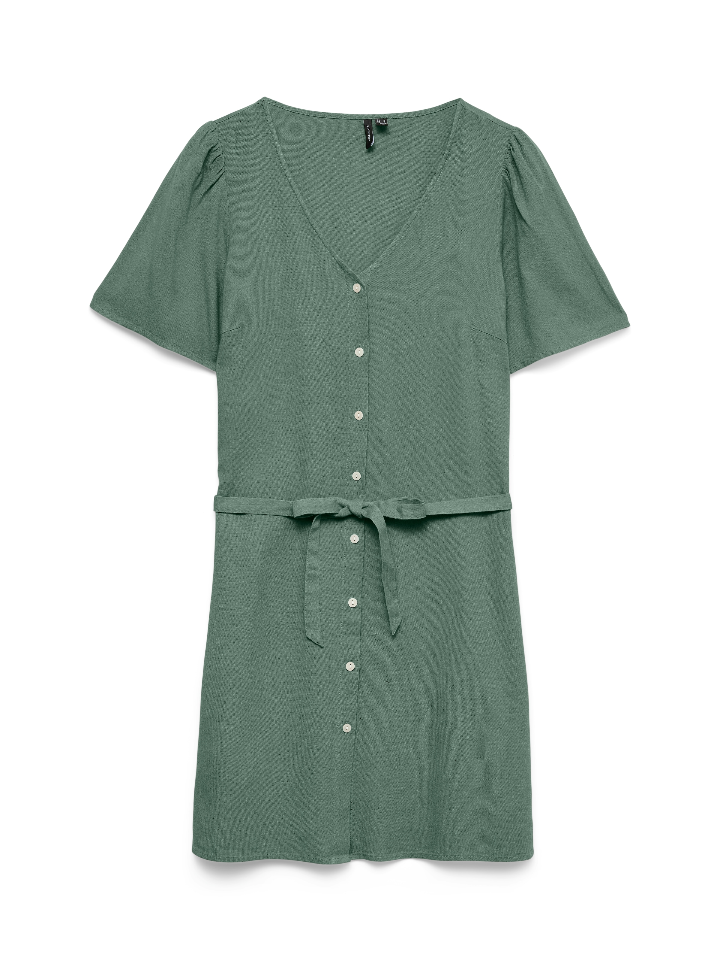 Vero Moda Hemdblusenkleid "VMMYMILO 2/4 SHORT SHIRT DRESS WVN GA" mit Taill günstig online kaufen