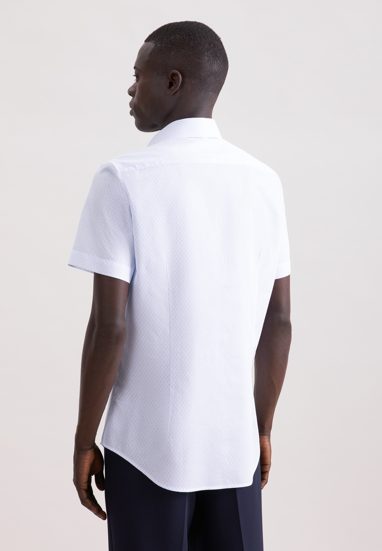 seidensticker Businesshemd "Schwarze Rose" Shaped 1/2 Kentkragen Druck günstig online kaufen